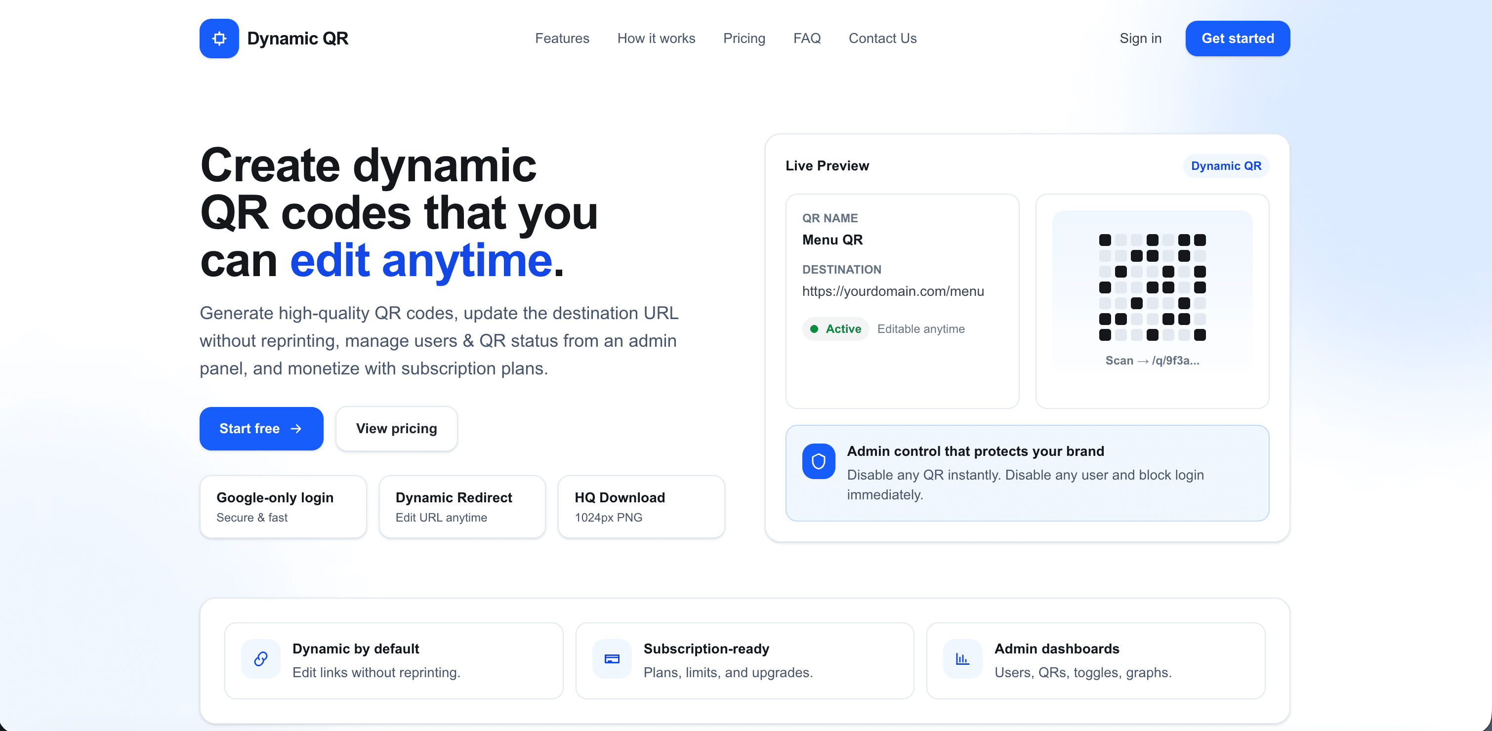 DynamicQR — Editable & Trackable QR Code screenshot 1