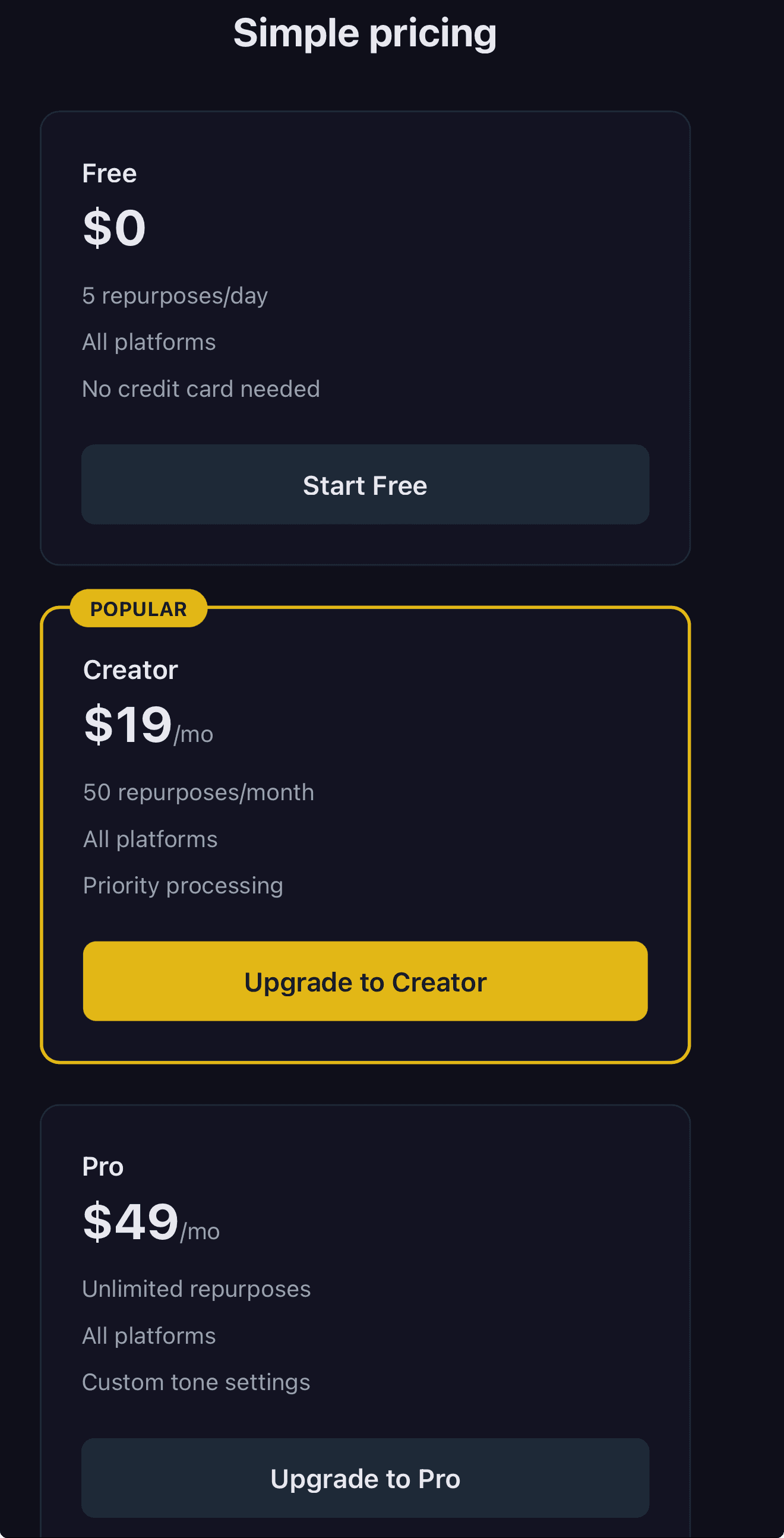 Repurposer screenshot 3