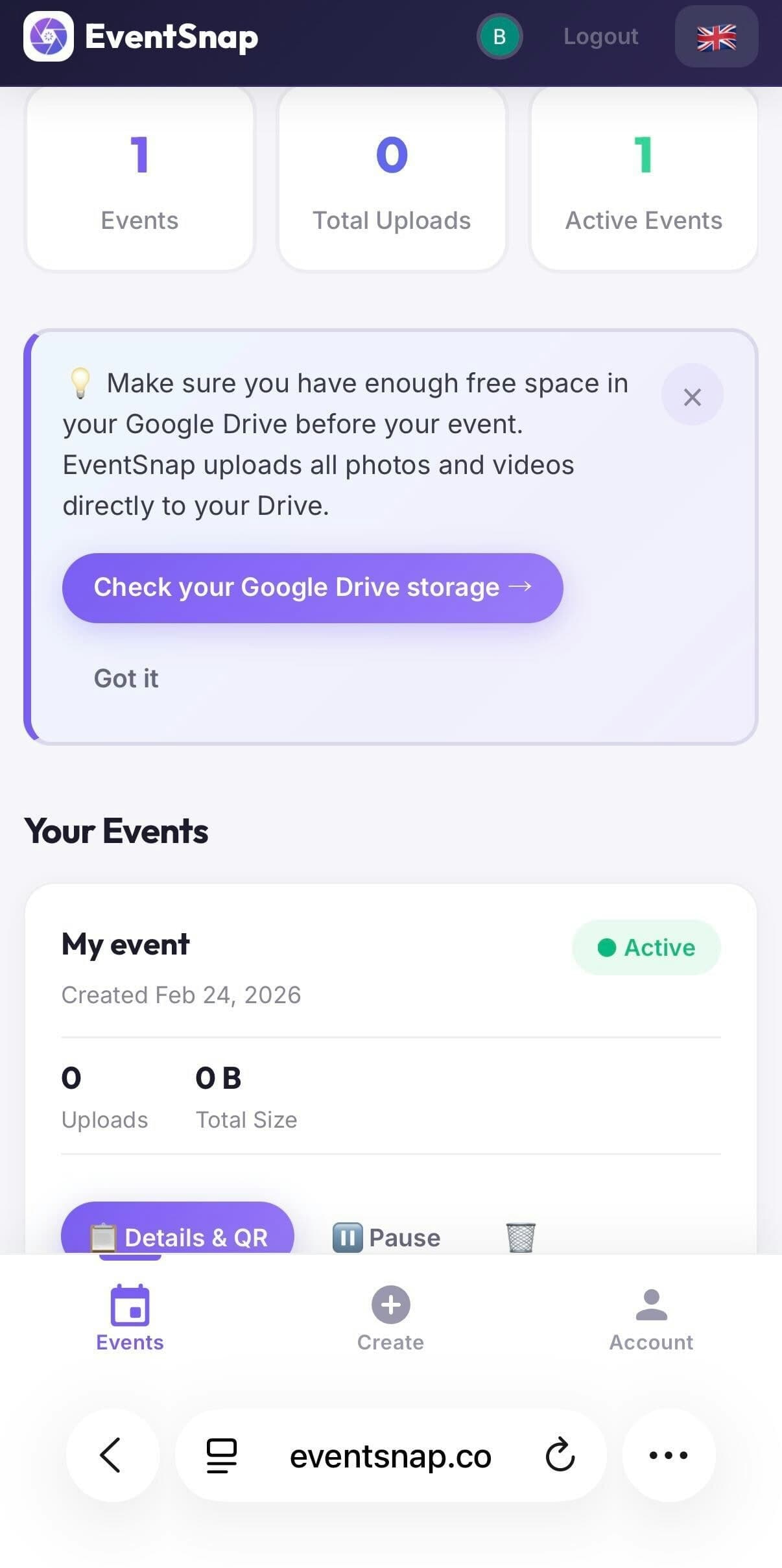 EventSnap screenshot 3