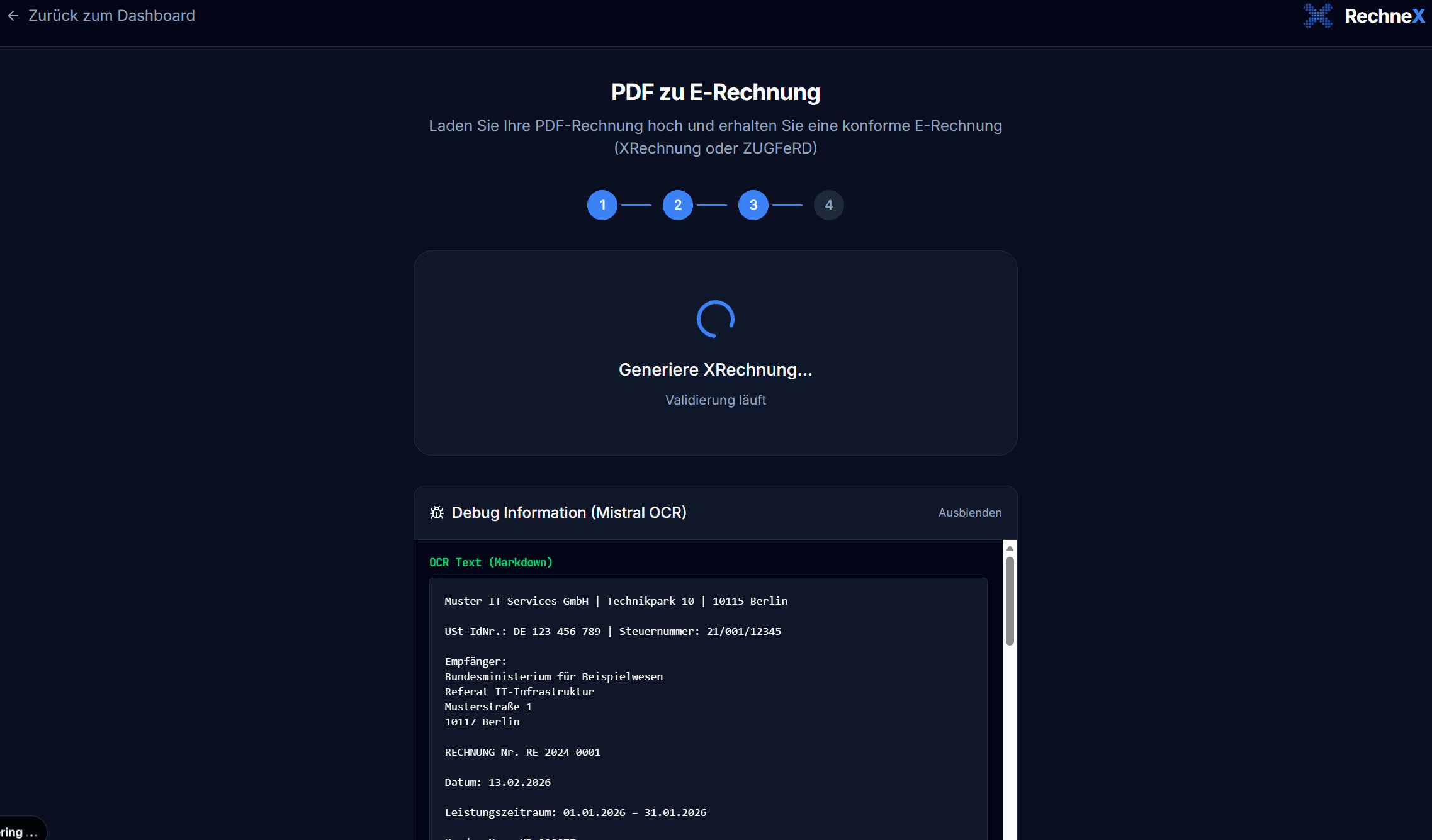 Rechnex screenshot 2