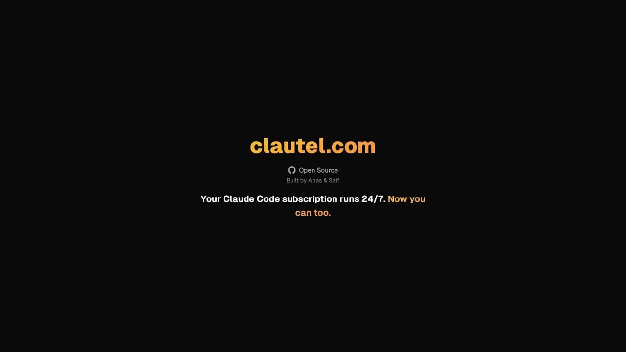Clautel - Claude Code from your phone screenshot 1