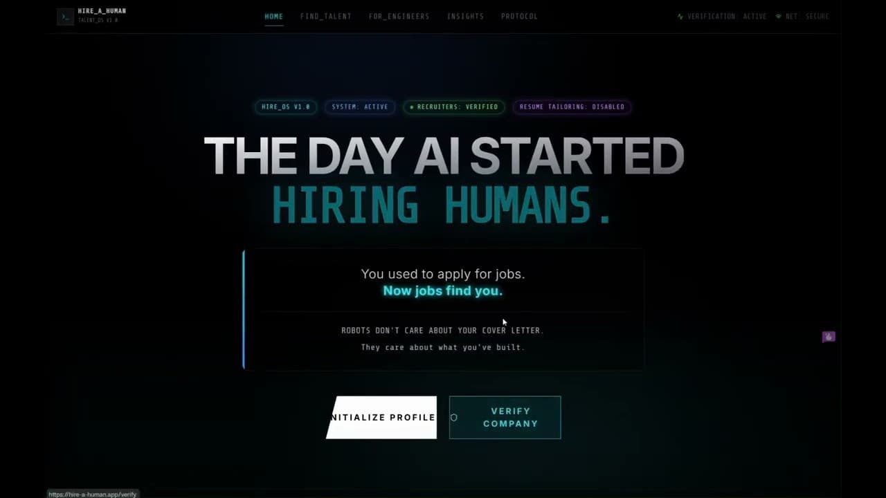 HireAHuman.ai screenshot 1