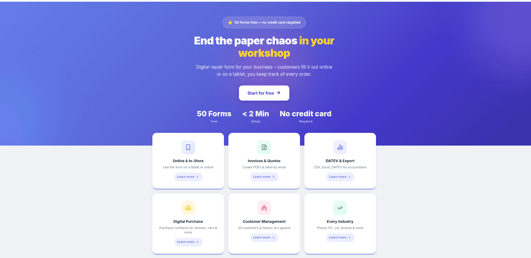 Reparaturpass screenshot 1