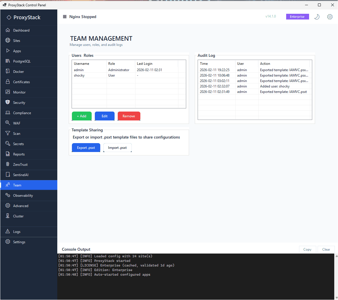 ProxyStack + SentinelAI screenshot 7