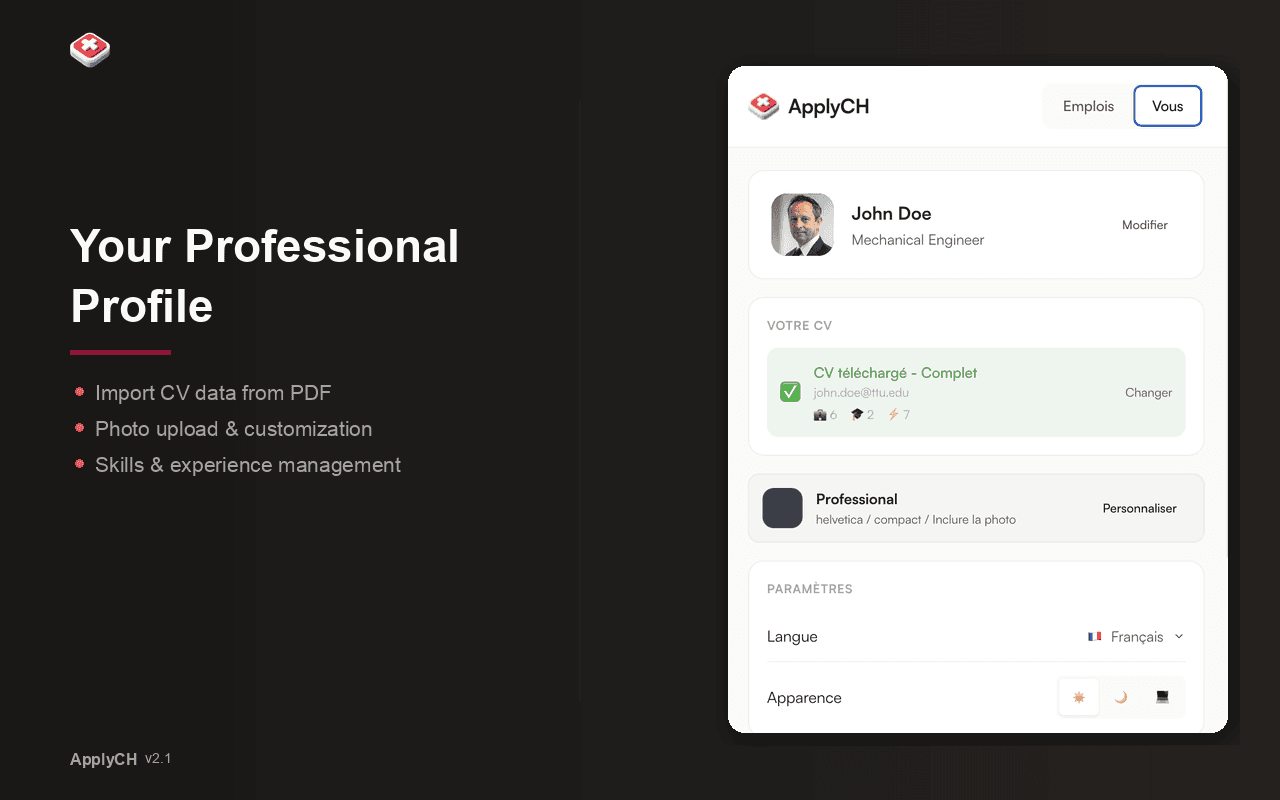 ApplyCH screenshot 3