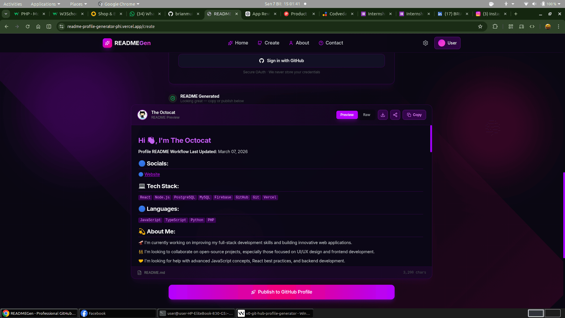 READMEGen screenshot 2