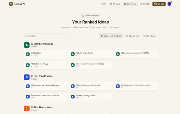 Kritique AI screenshot 5