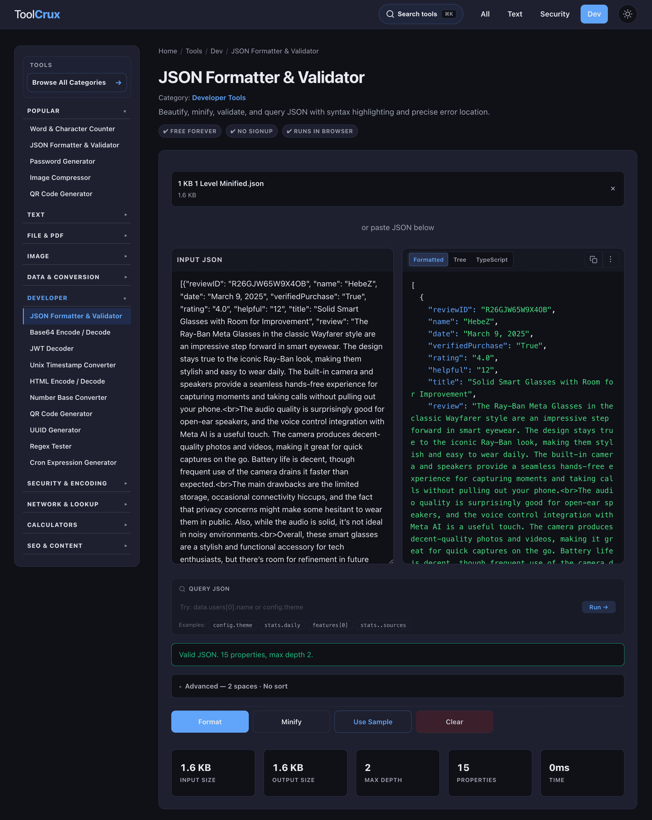 ToolCrux screenshot 2