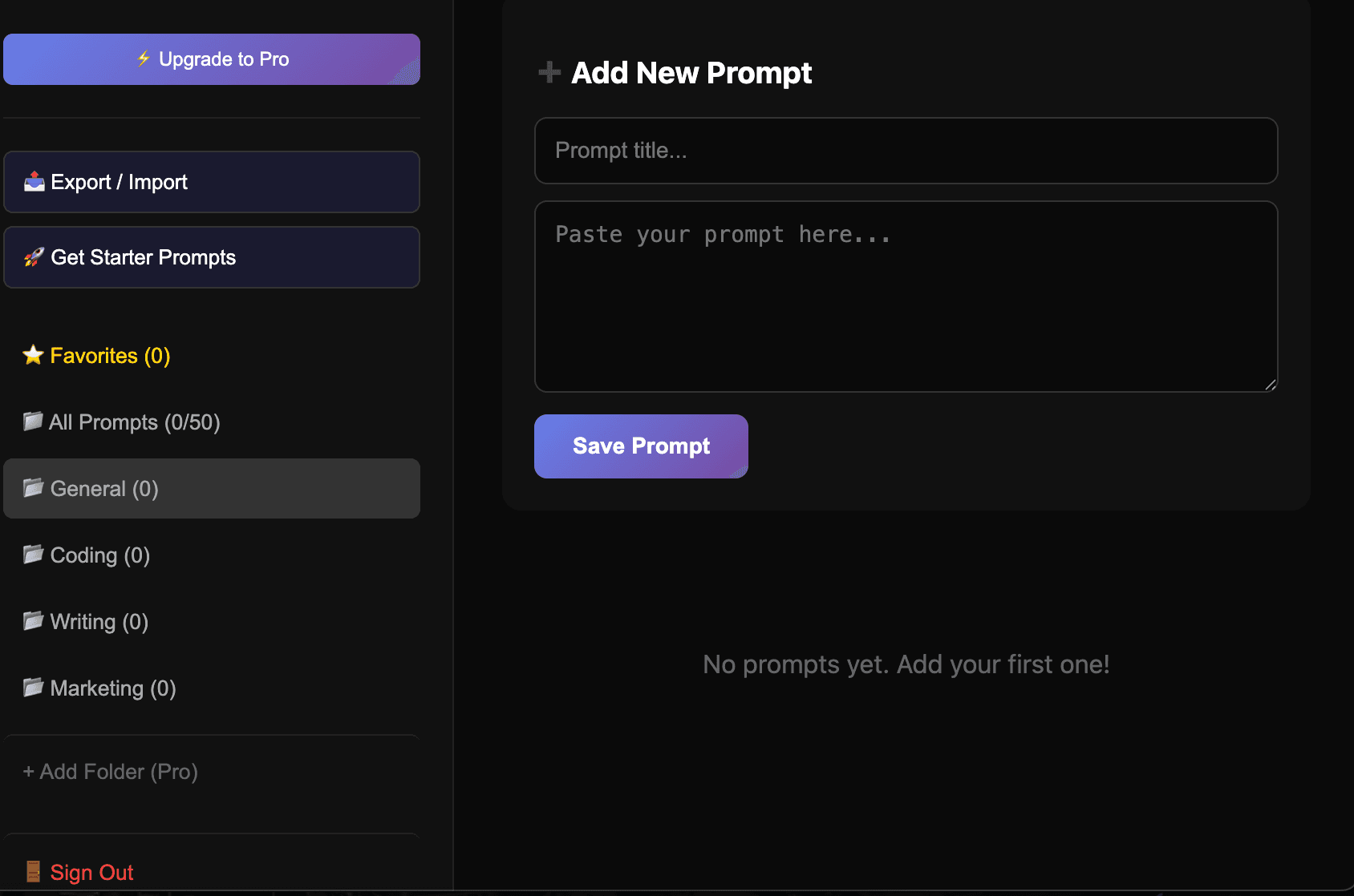 Prompt Vault screenshot 3