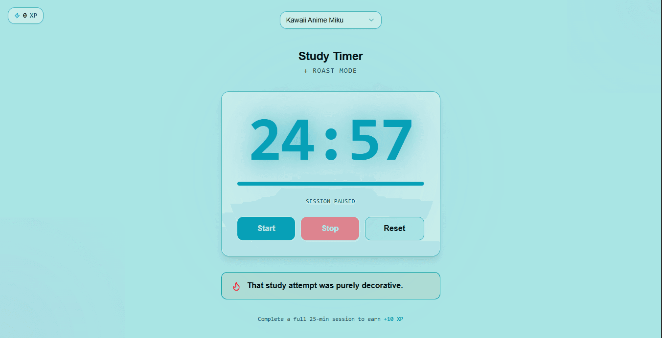 FocusFlame-Study Timer + Roast Mode screenshot 2