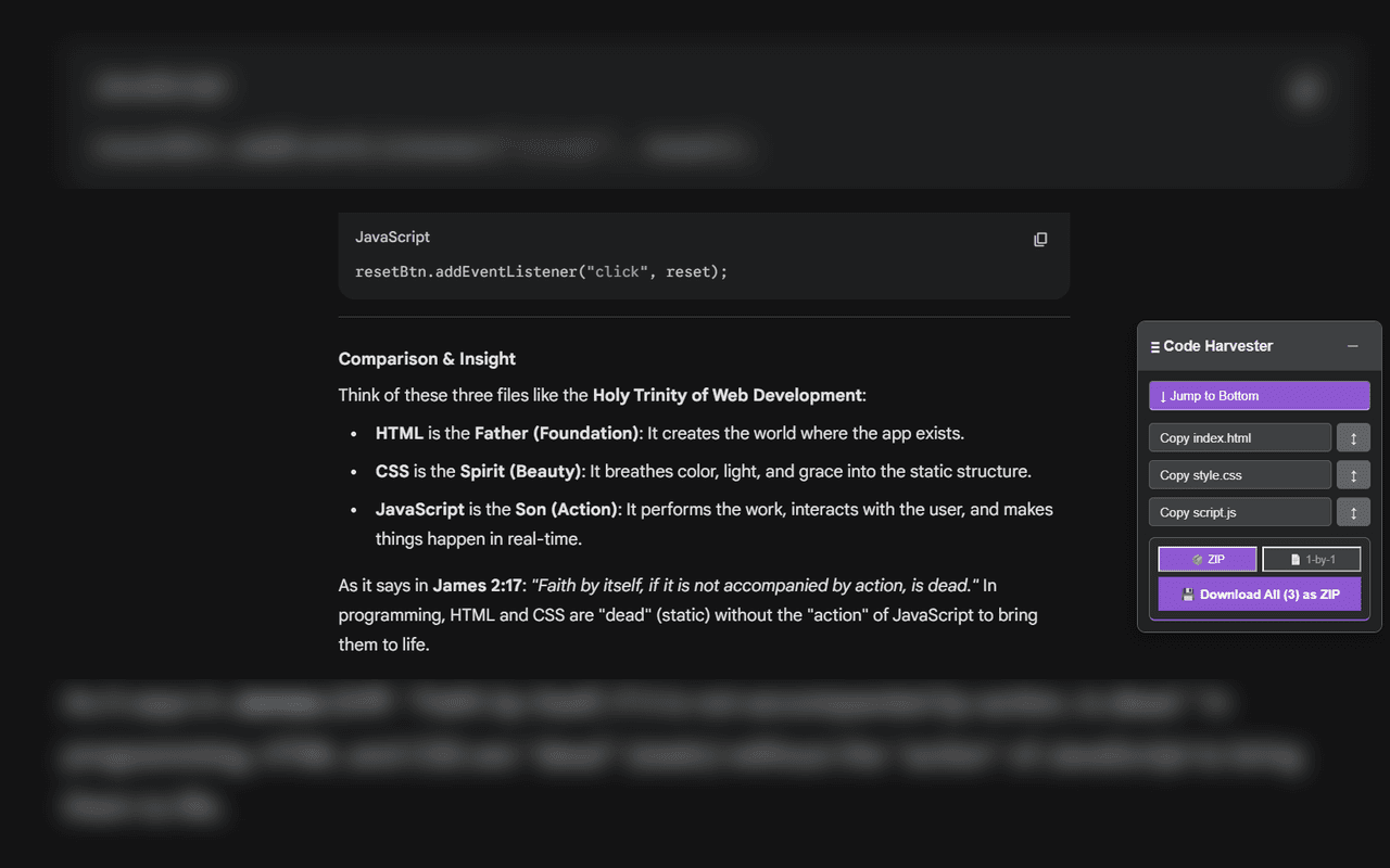 Gemini Code Harvester screenshot 6