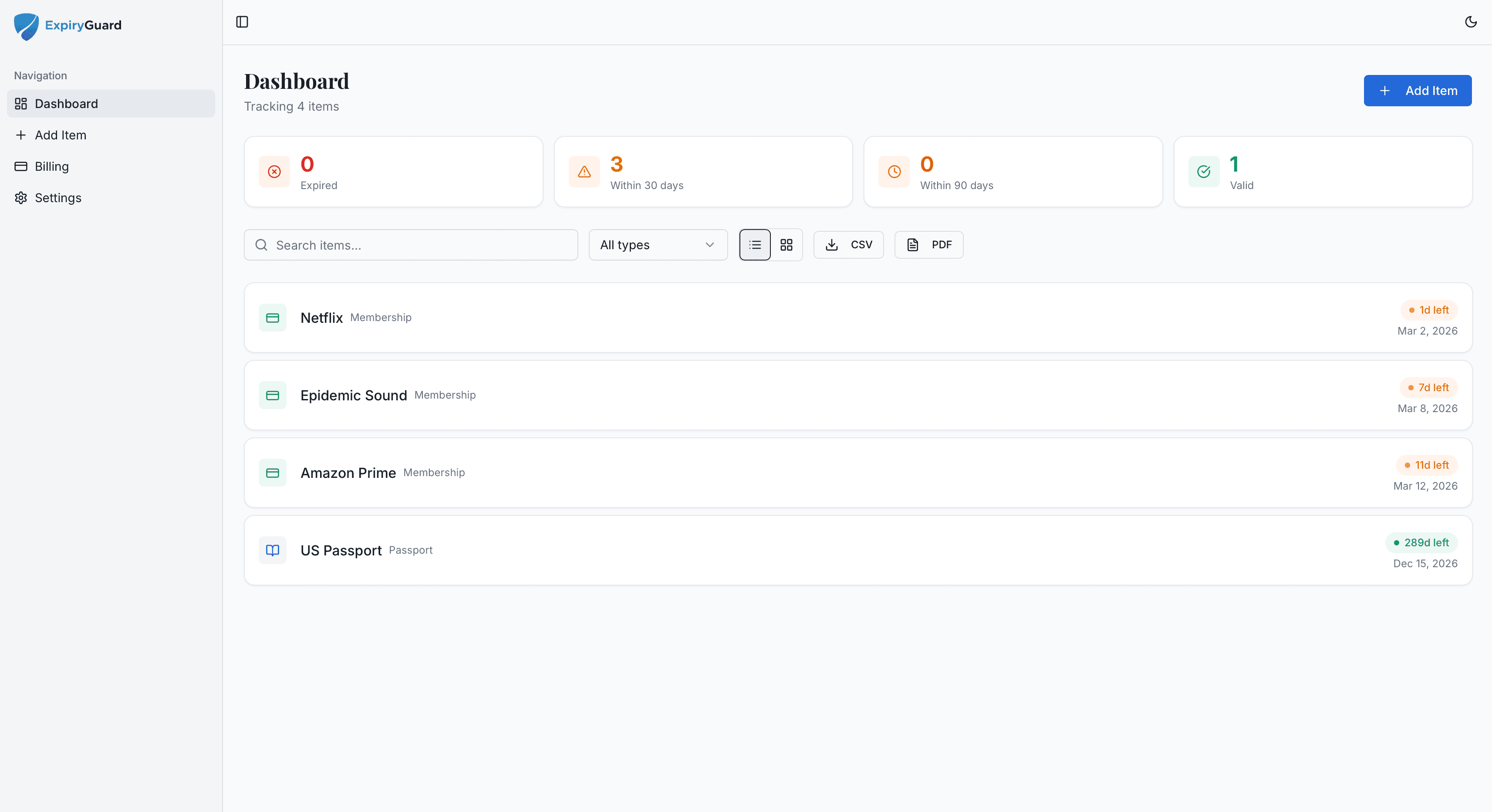 ExpiryGuard screenshot 1