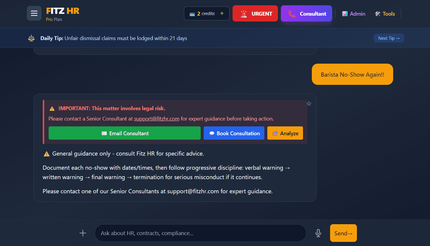 Fitz HR screenshot 3