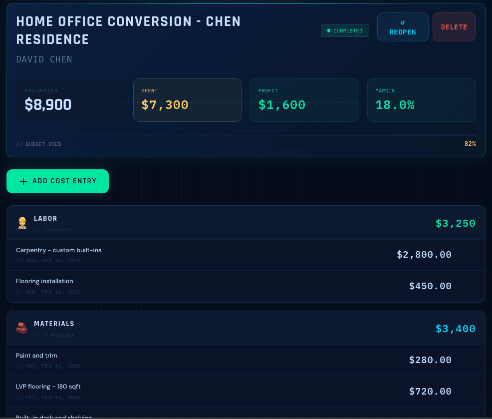JobCost screenshot 6