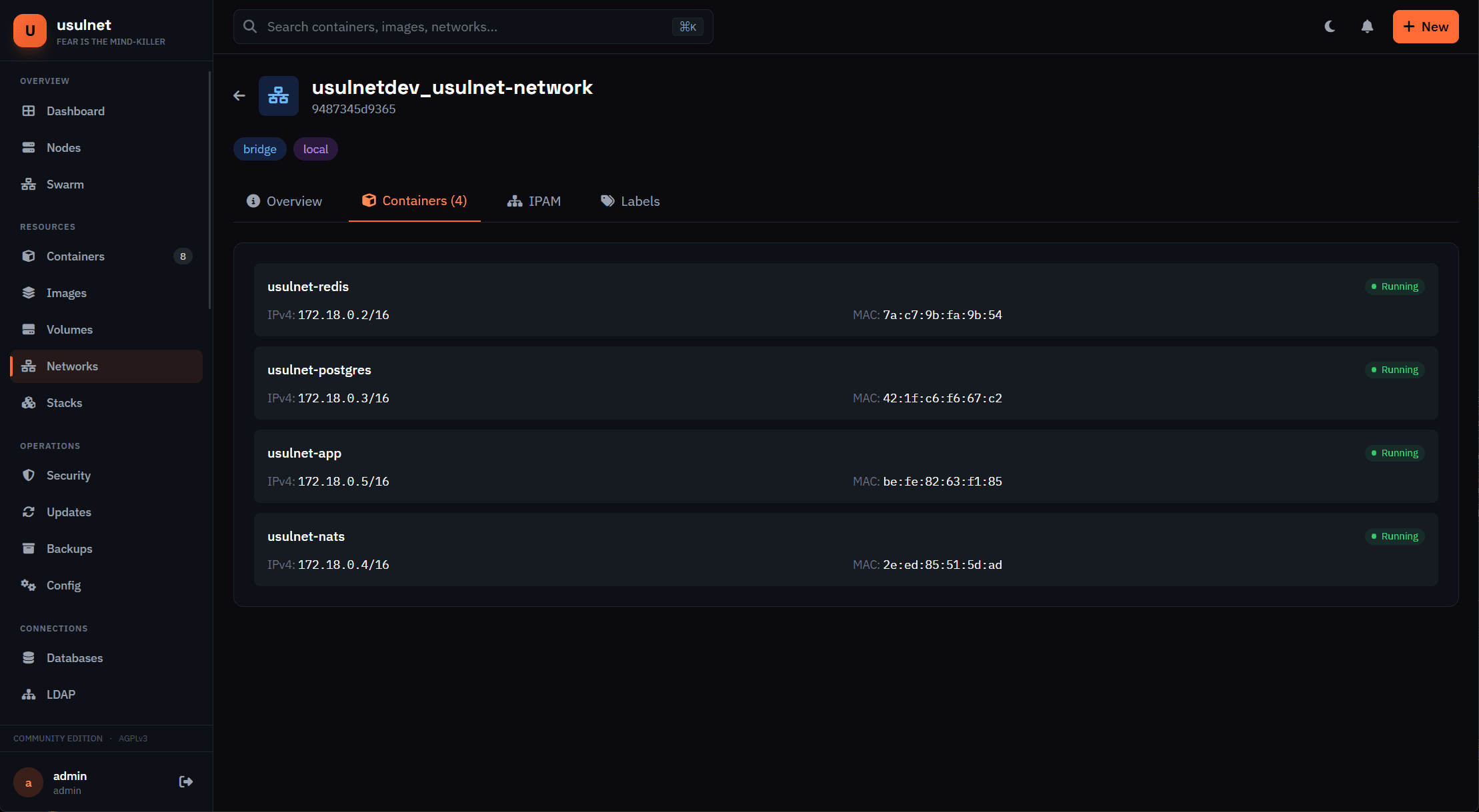 usulnet — DevOps & SysAdmins UI screenshot 29