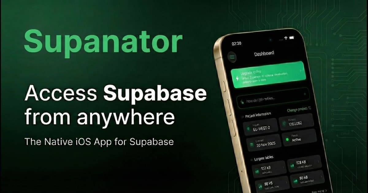 Supanator: Supabase Manager screenshot 1