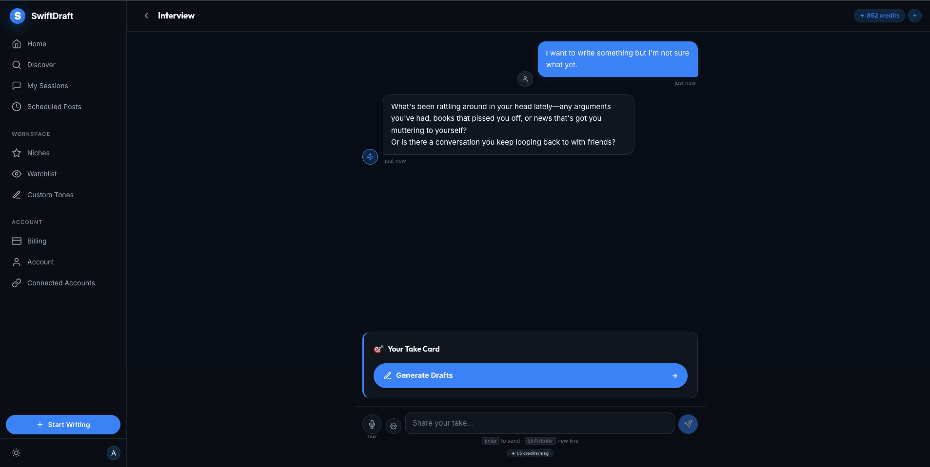 SwiftDraft screenshot 3