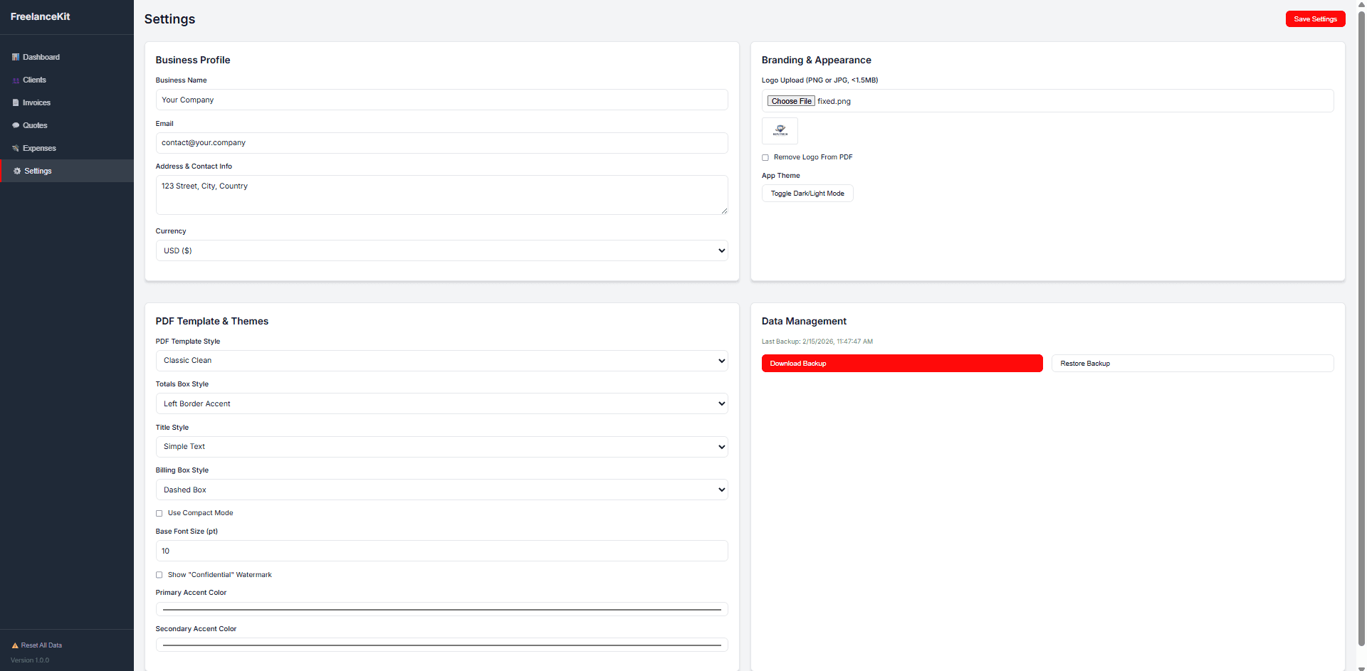 Small Business OS screenshot 5