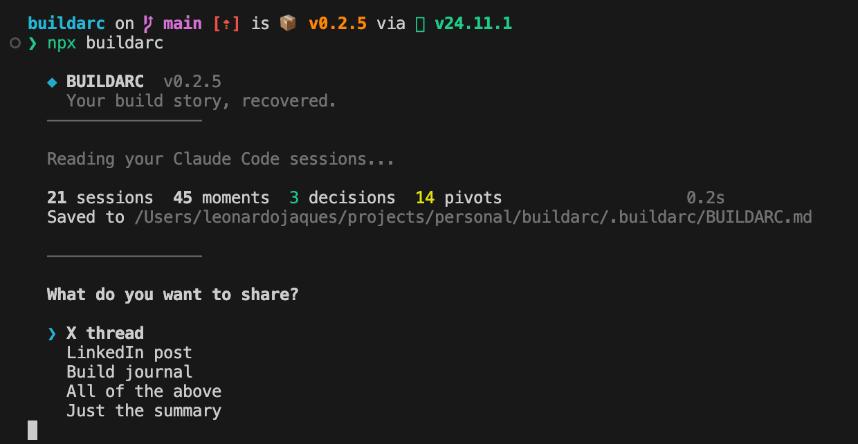 buildarc screenshot 2