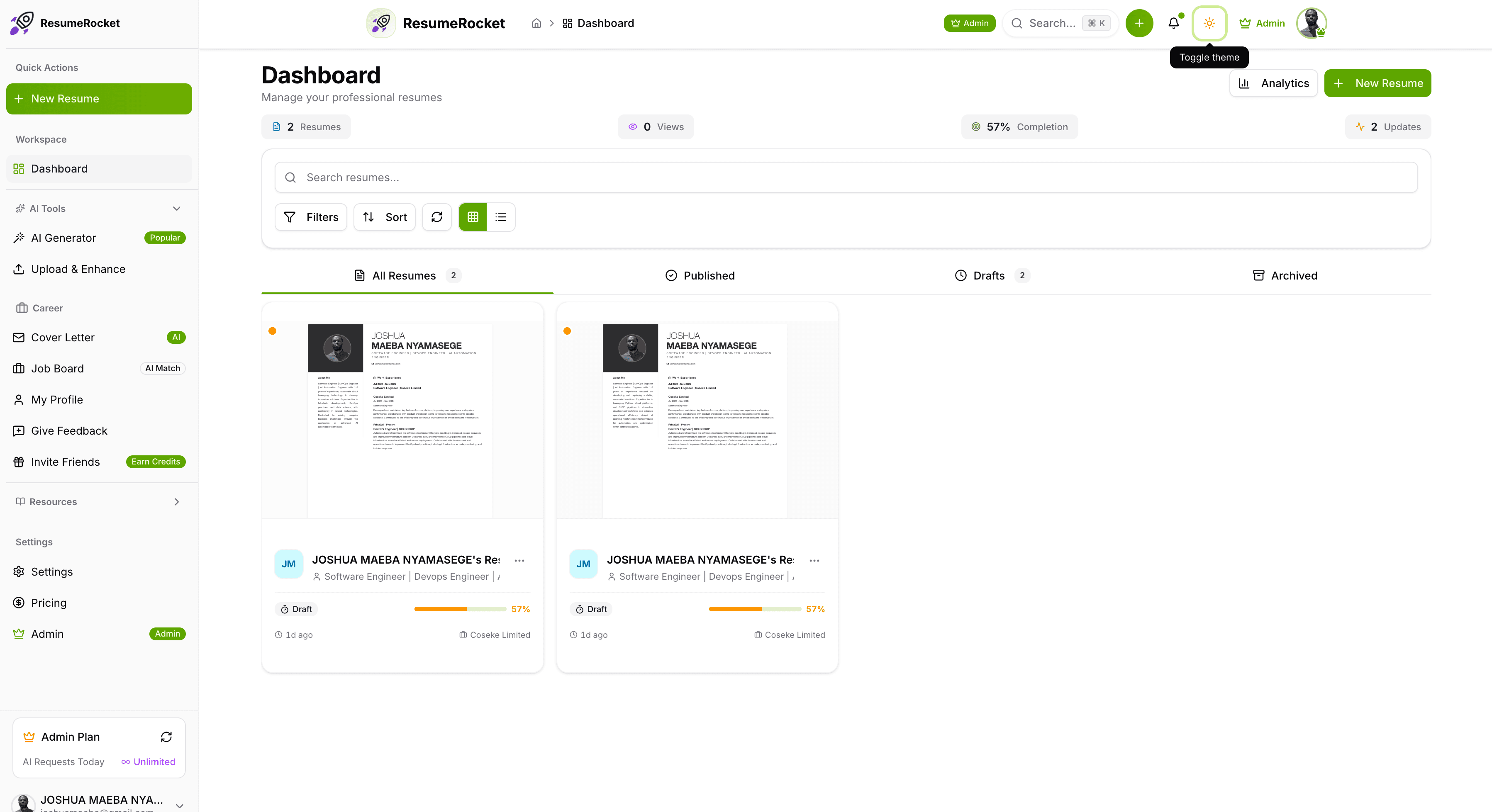 ResumeRocket screenshot 3