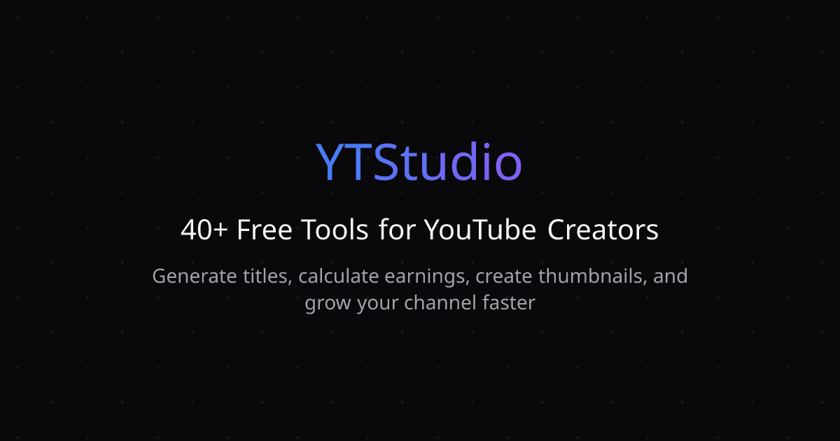 YTStudio screenshot 1