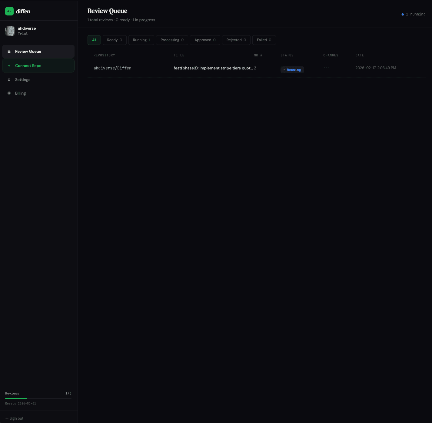Diffen.ai screenshot 2