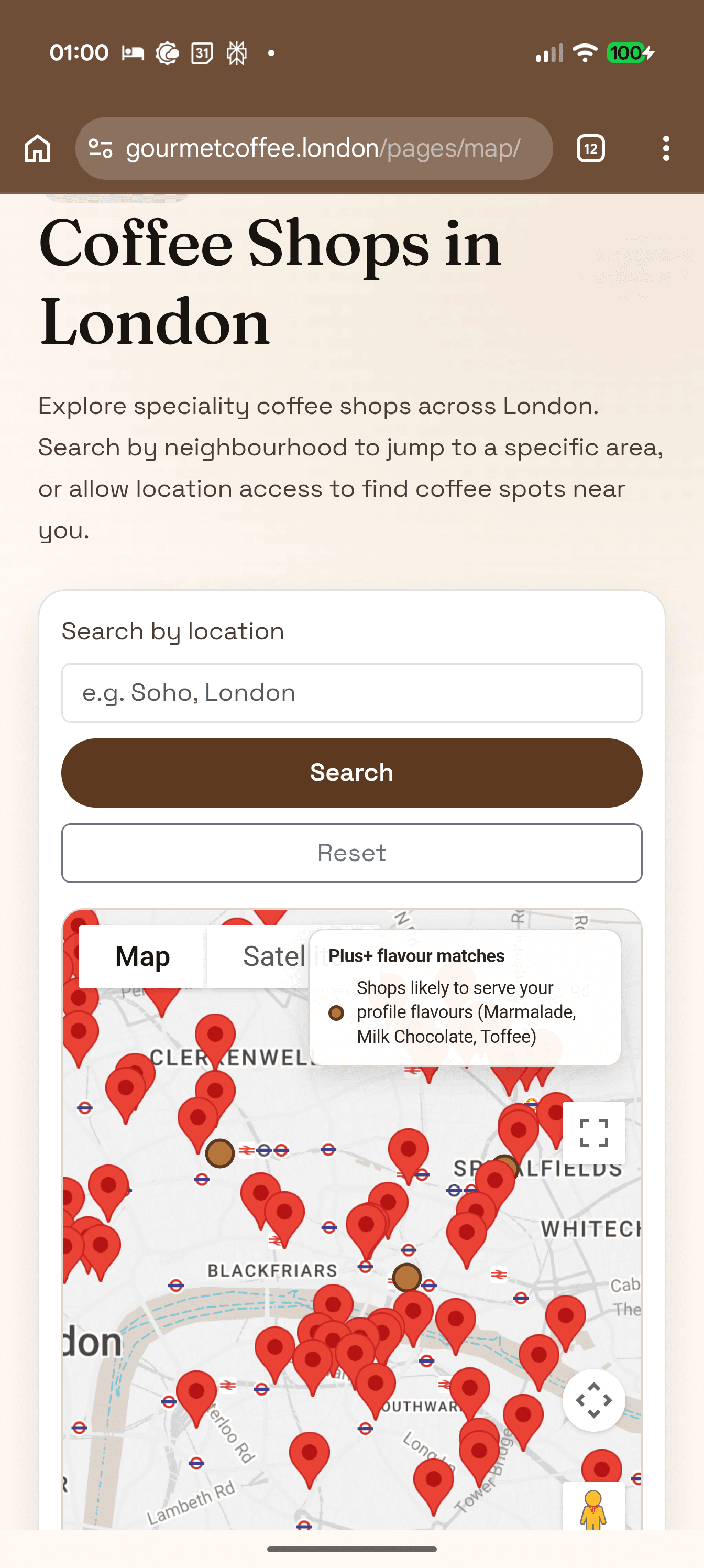 Gourmet Coffee London screenshot 3