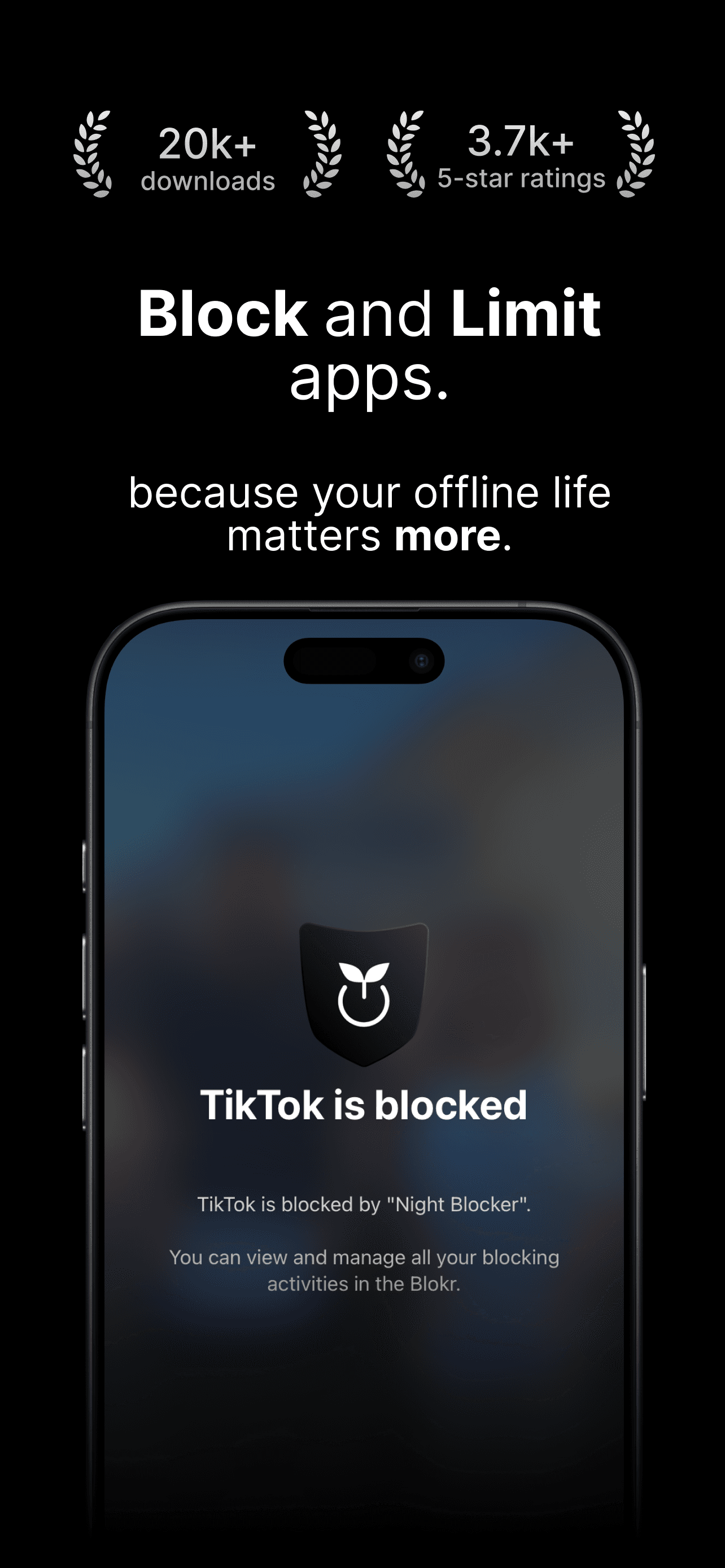 App Blocker for iPhone - Blokr screenshot 1