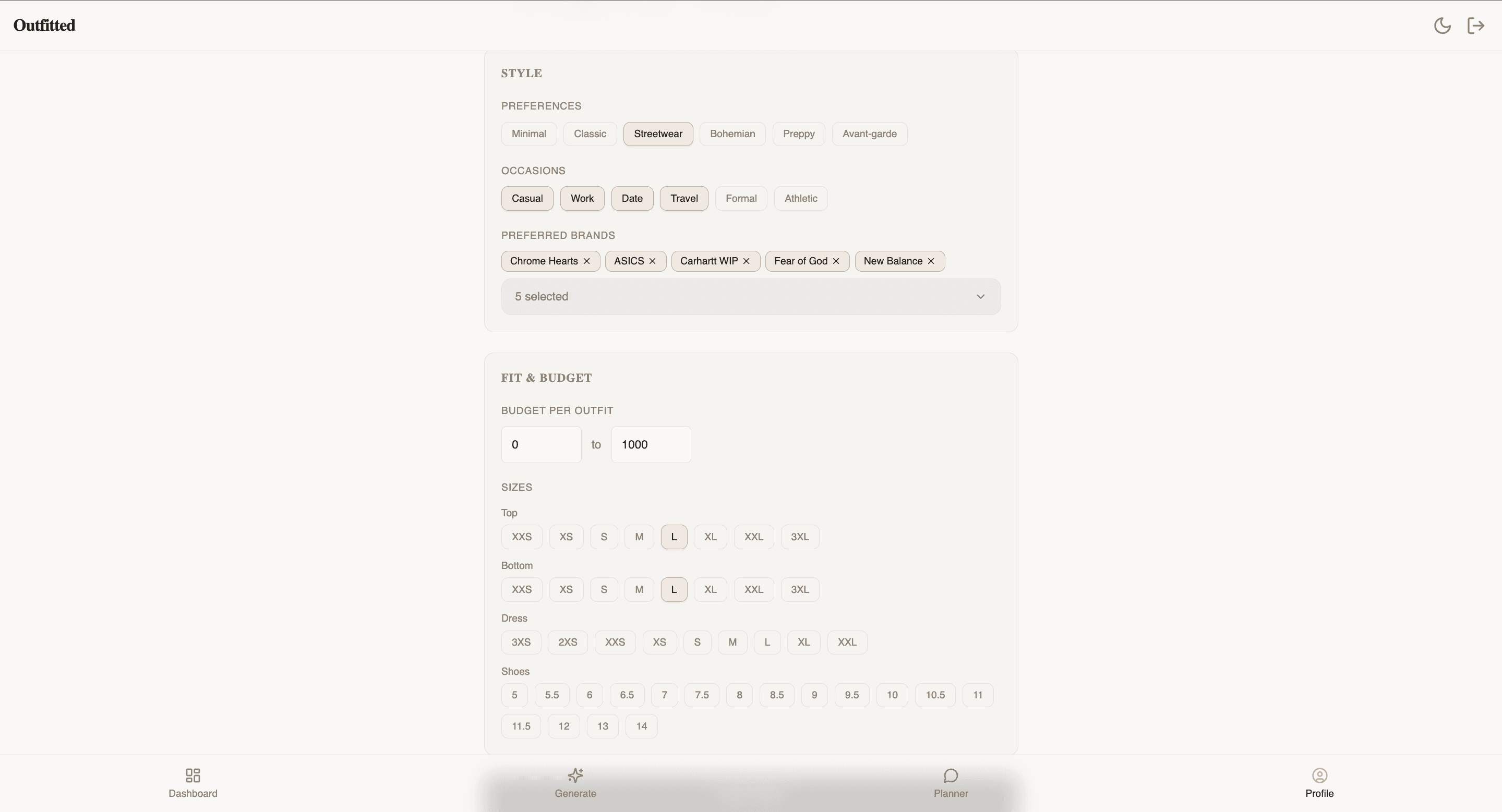 Outfitted screenshot 4