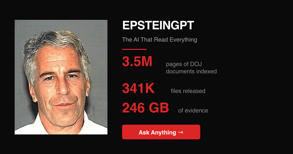 EpsteinGPT - ChatGPT for Epstein Files screenshot 1