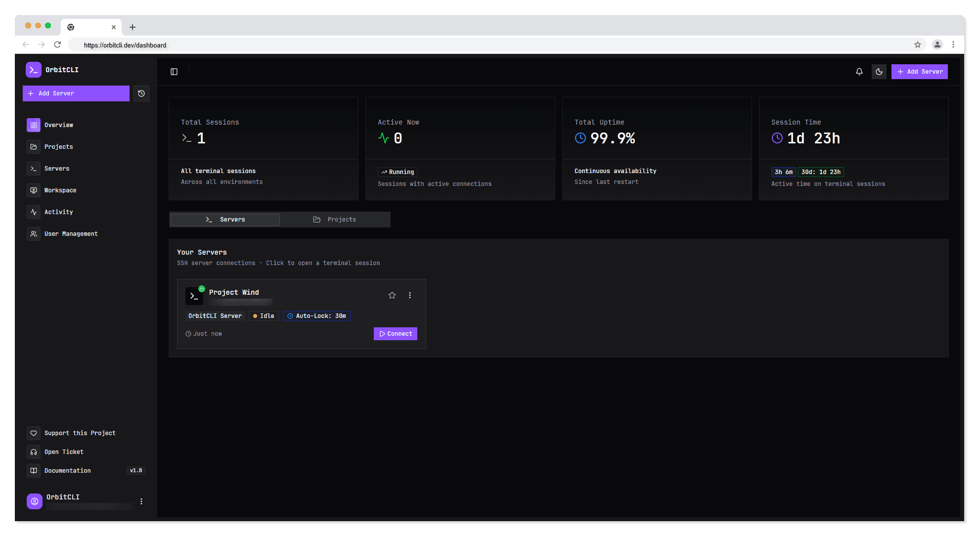 OrbitCLI screenshot 2