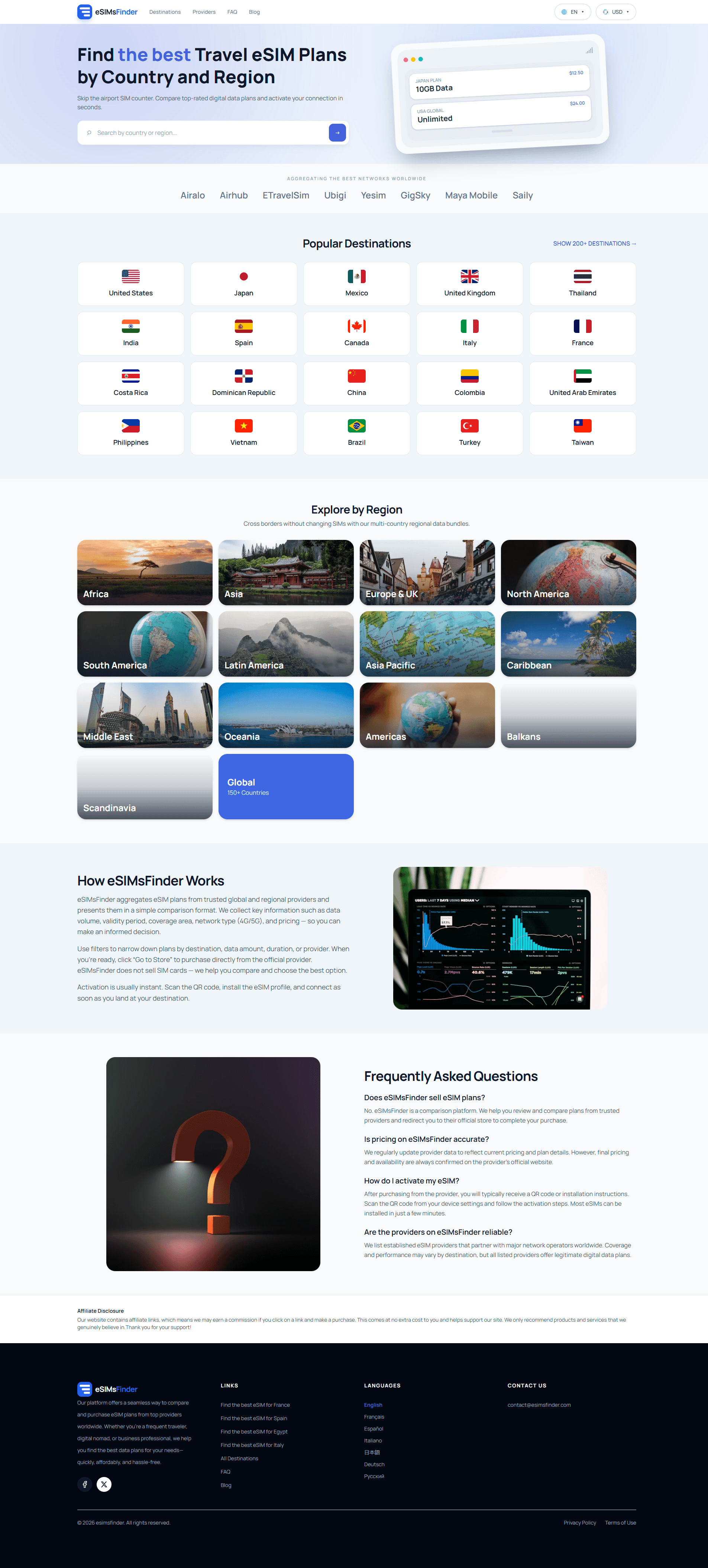eSIMsFinder screenshot 1