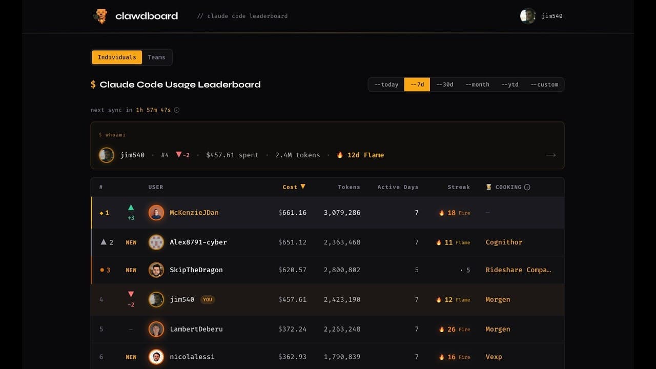 clawdboard screenshot 1