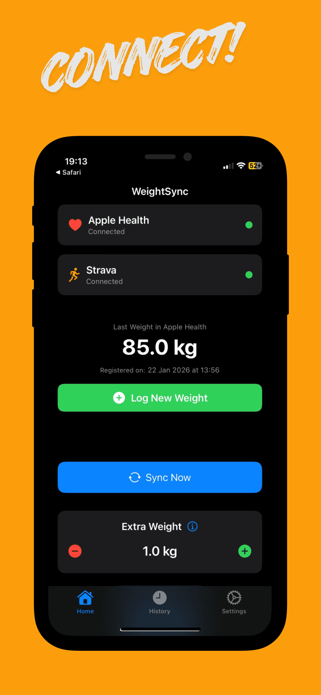 WeightSync screenshot 1