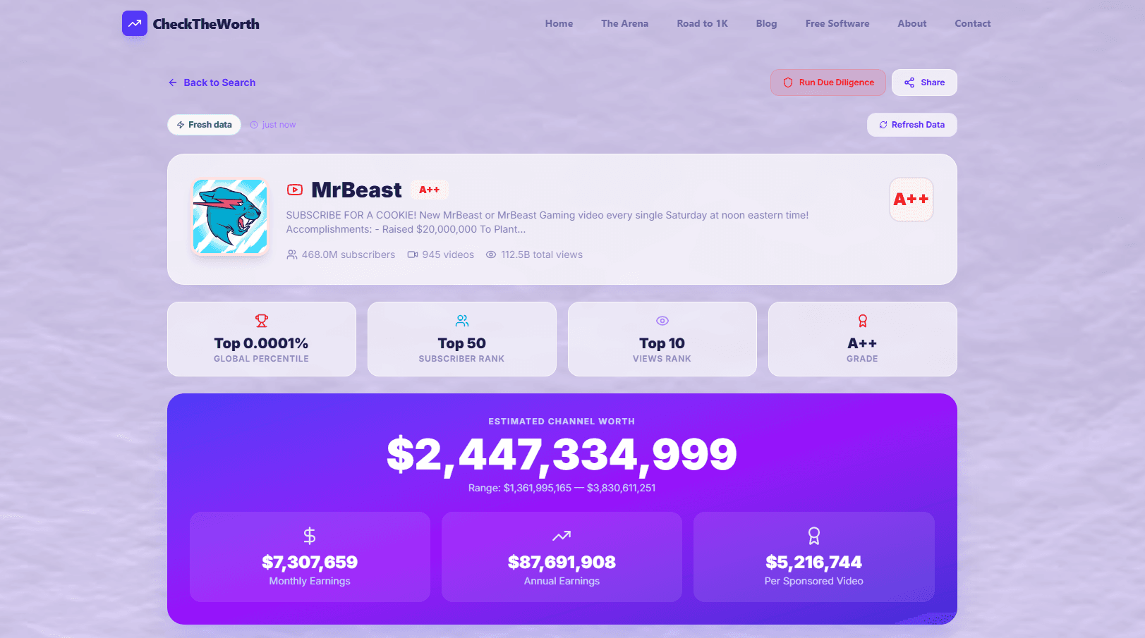 CheckTheWorth screenshot 2