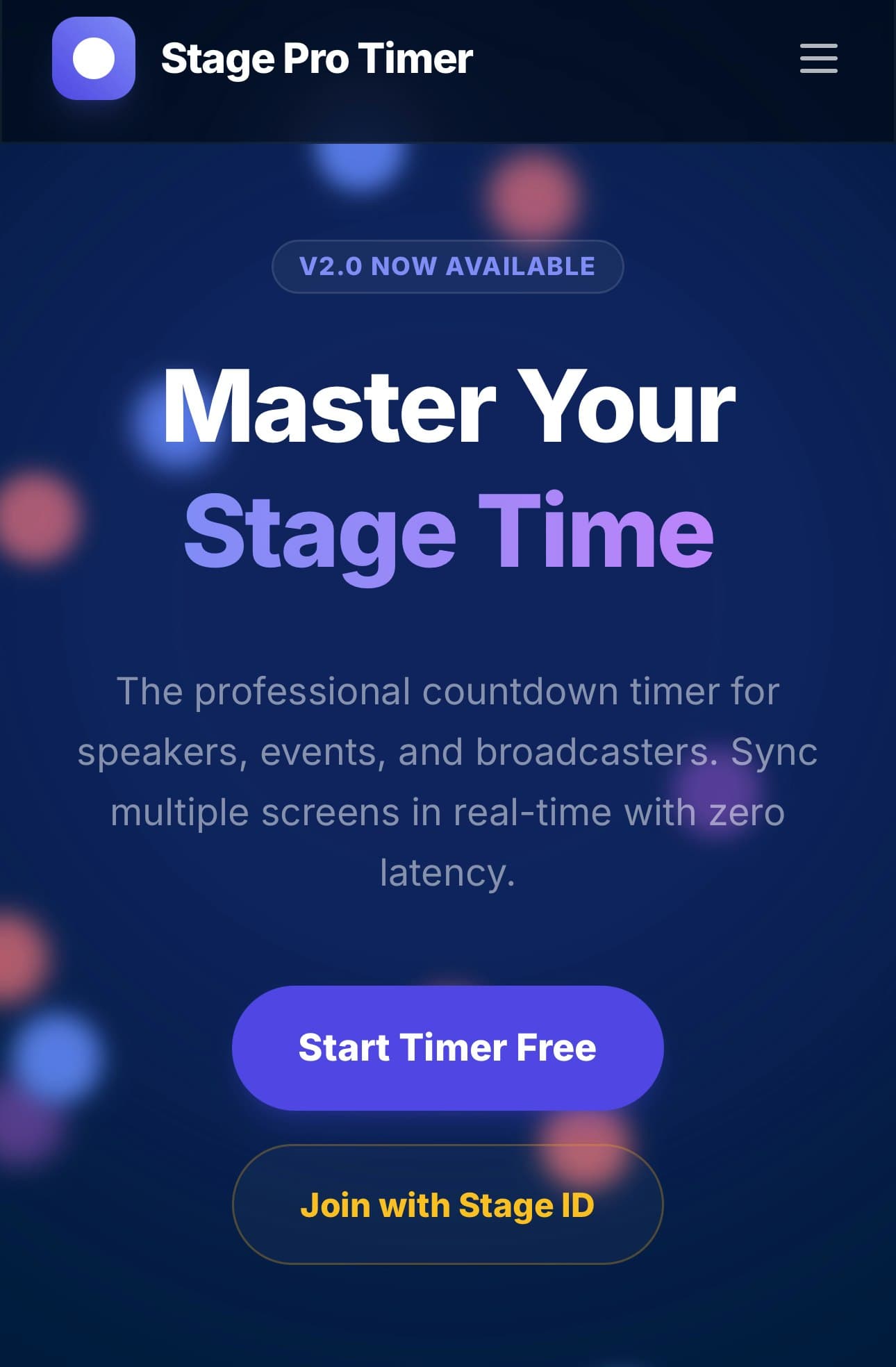 Stage Pro Timer screenshot 1