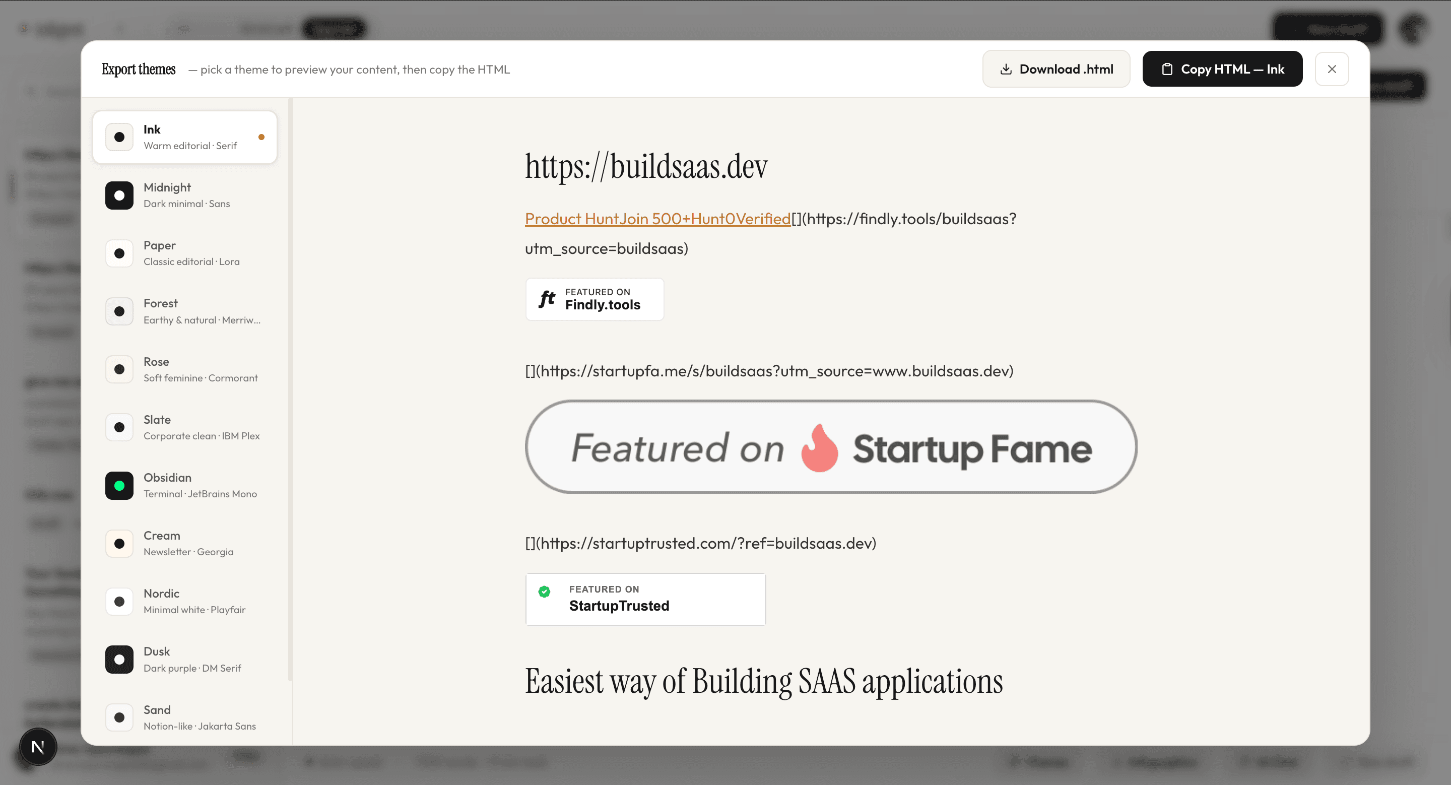 Inkgest: Link to Gest screenshot 5