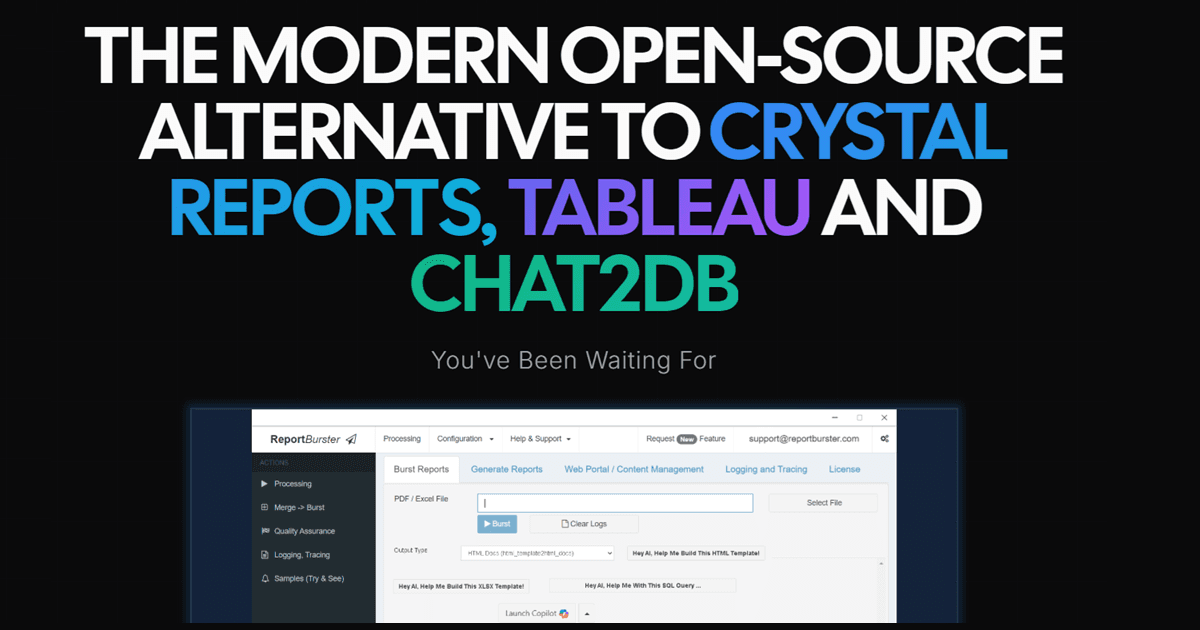ReportBurster: Better Analytics & OLAP screenshot 1