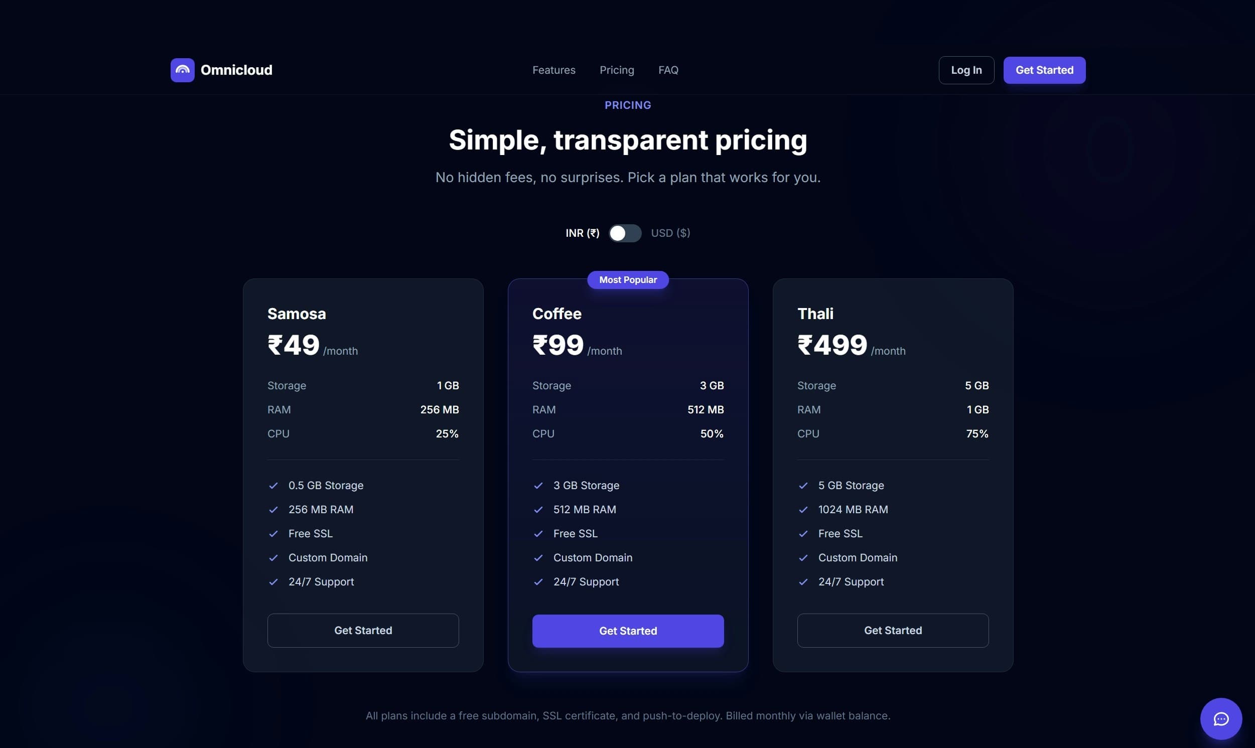Omnicloud — Deploy Your App in Seconds screenshot 1