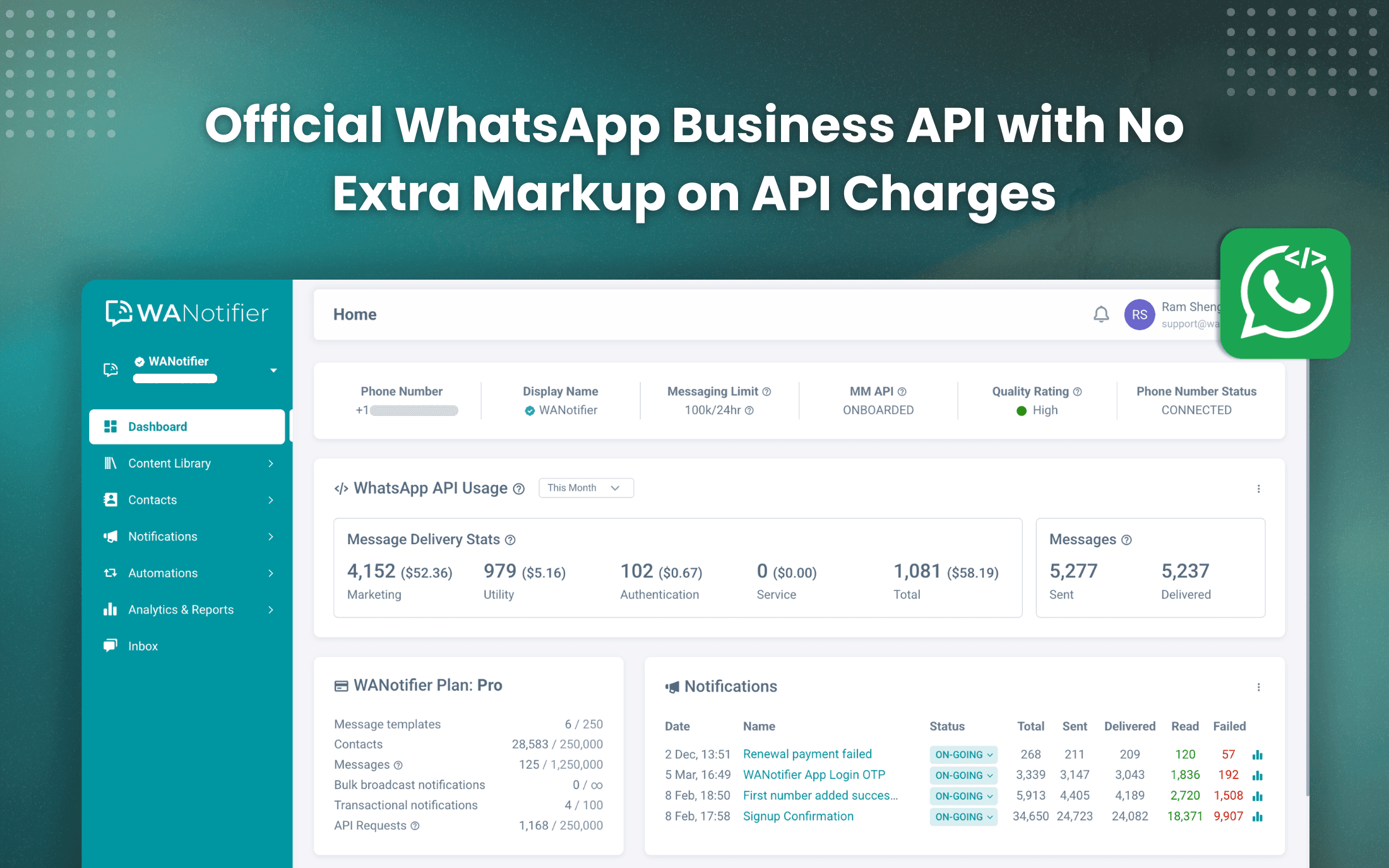 WANotifier screenshot 2