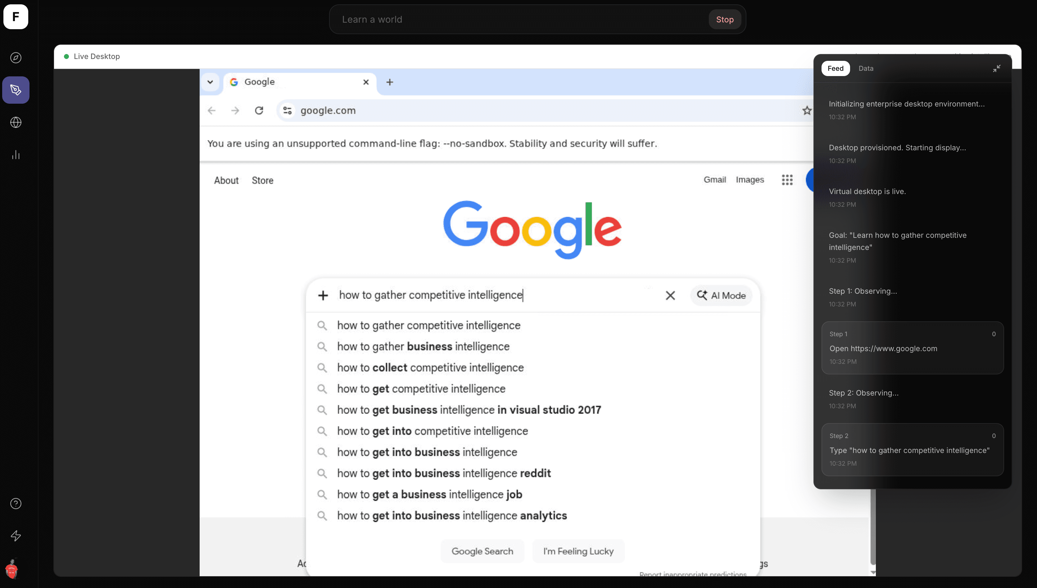 Floyd enterprise world model screenshot 3