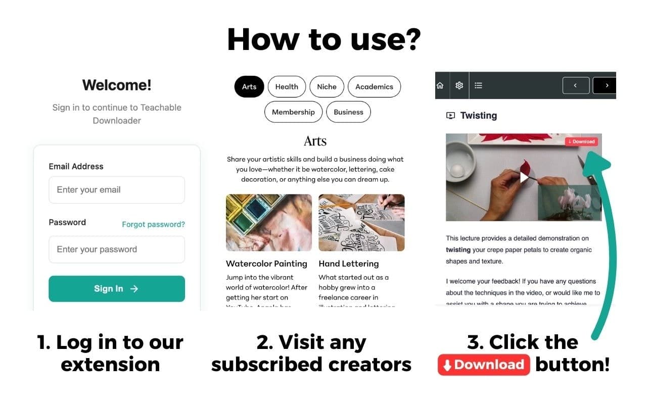 Teachable Downloader screenshot 1