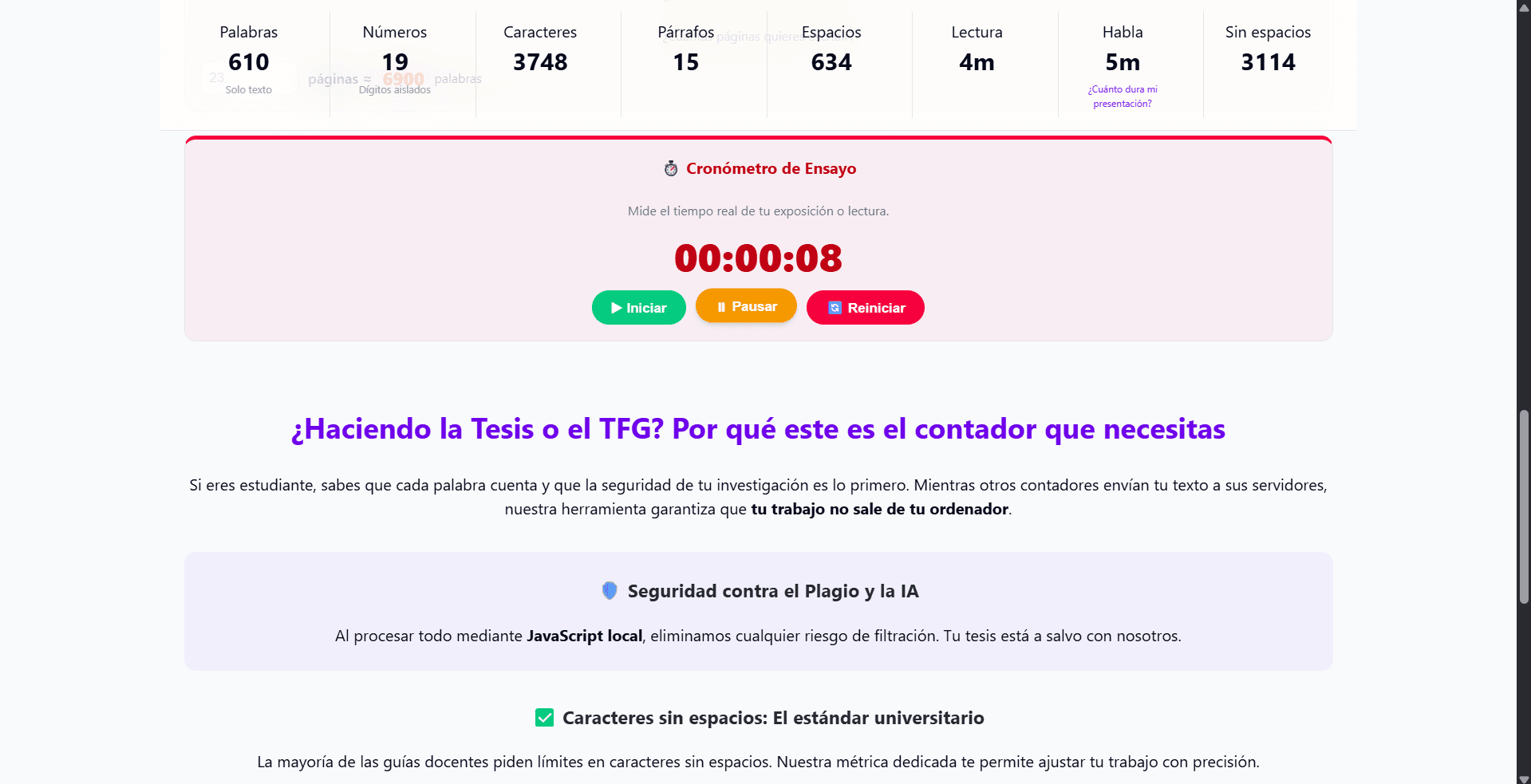 Contador de Palabras Pro screenshot 3