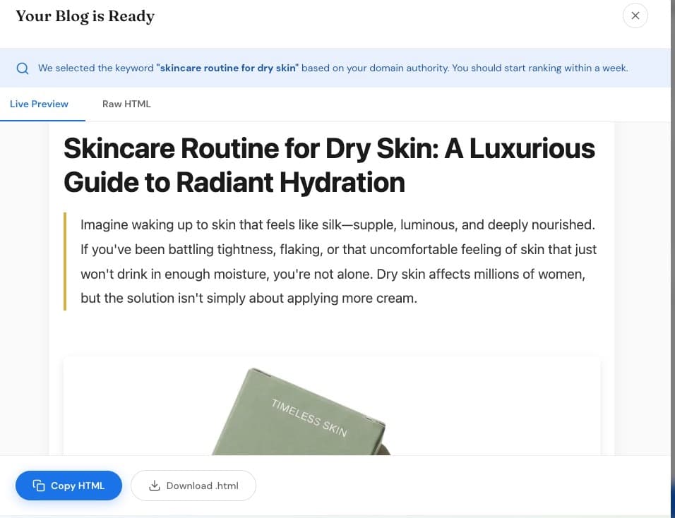 BloggedAi- Ranking SEO + AI Discovery screenshot 3