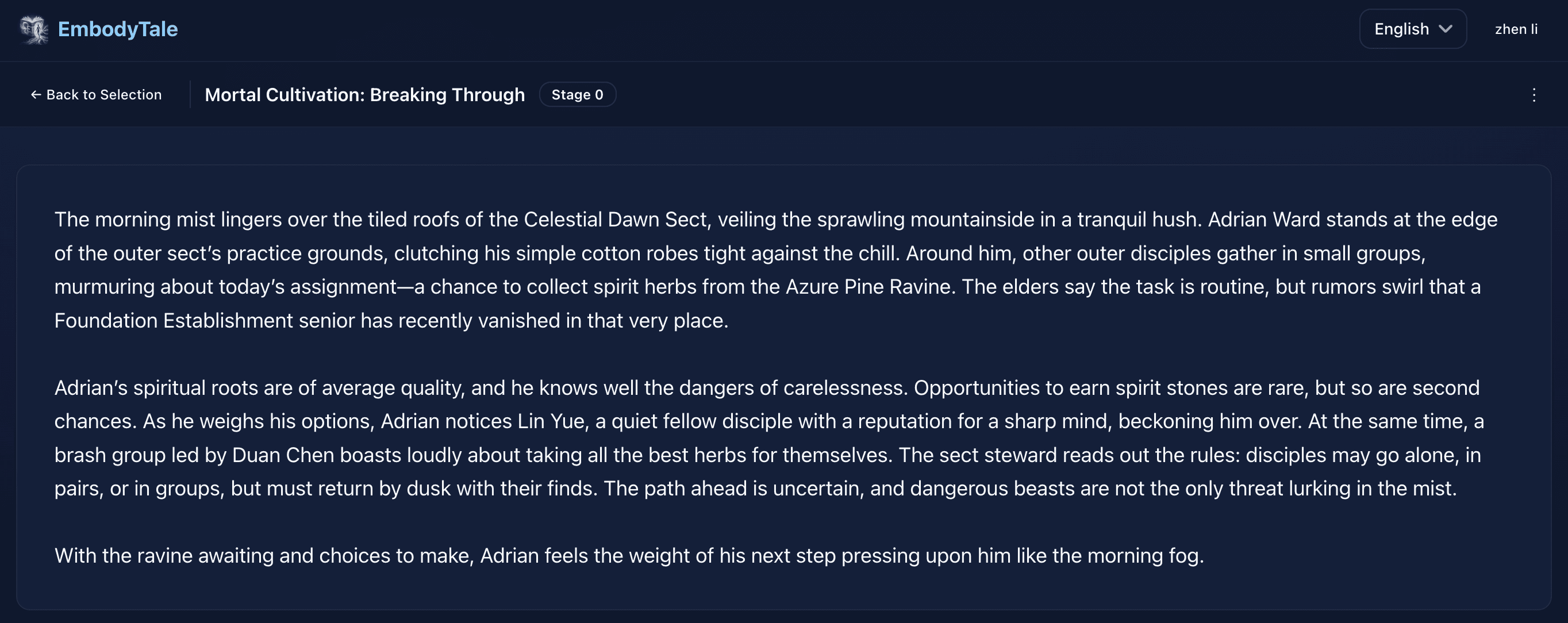 EmbodyTale screenshot 3