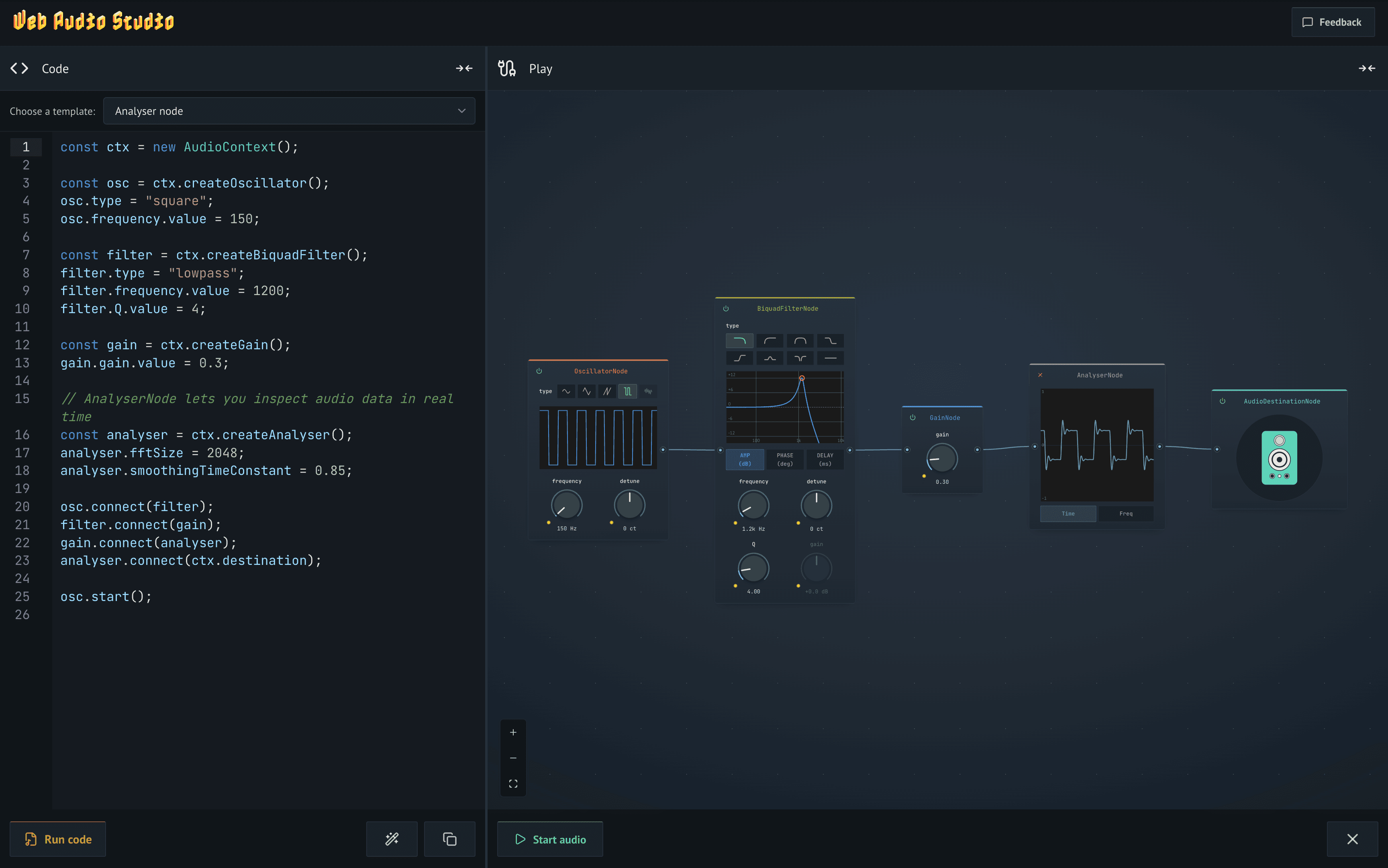 Web Audio Studio screenshot 3
