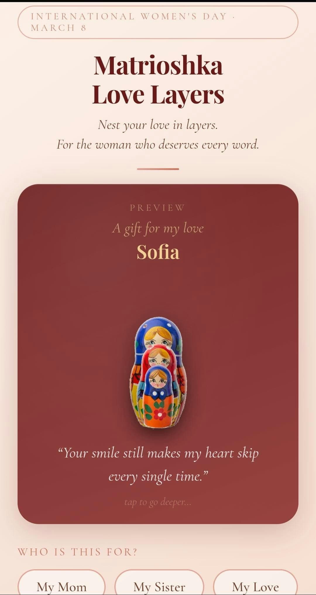 Matrioshka Love Layers screenshot 1