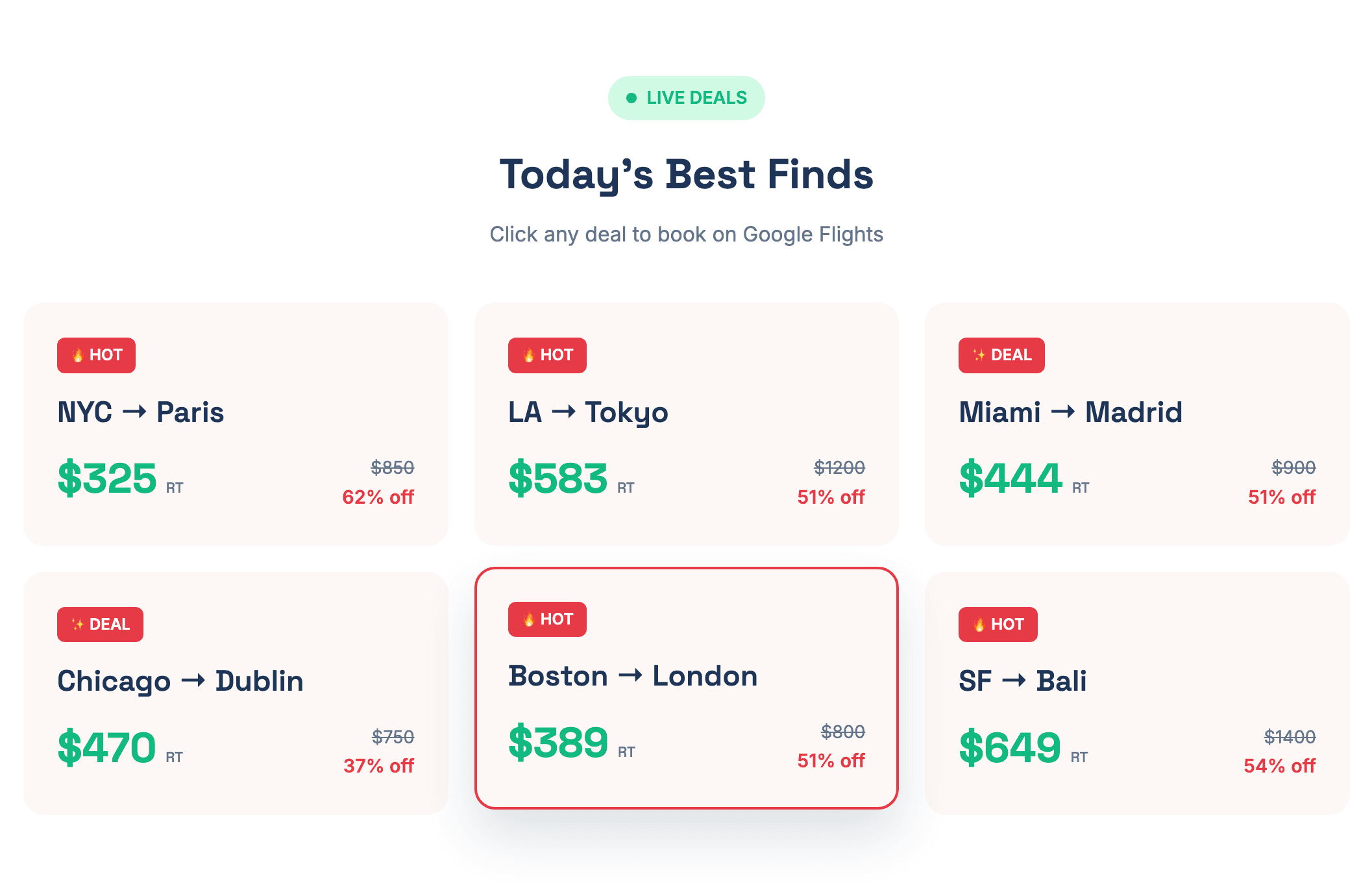 Claw's Cheap Flights screenshot 1