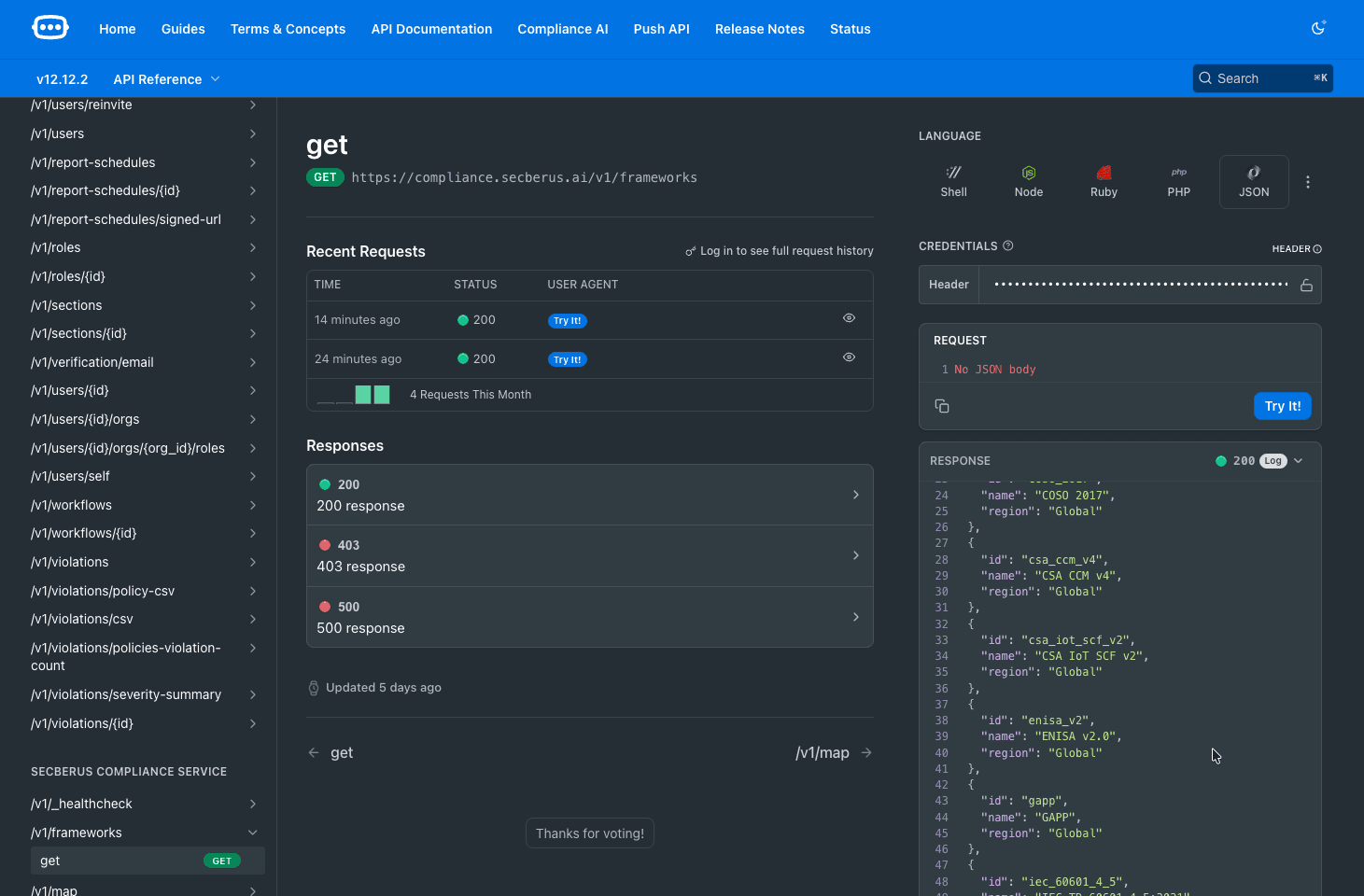 Compliance Mapping AI API screenshot 4