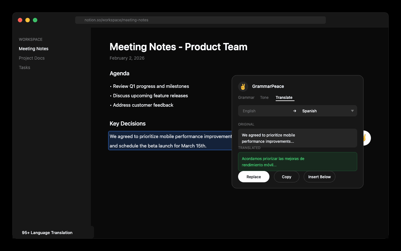 GrammarPeace - The $0 Grammarly Killer screenshot 2